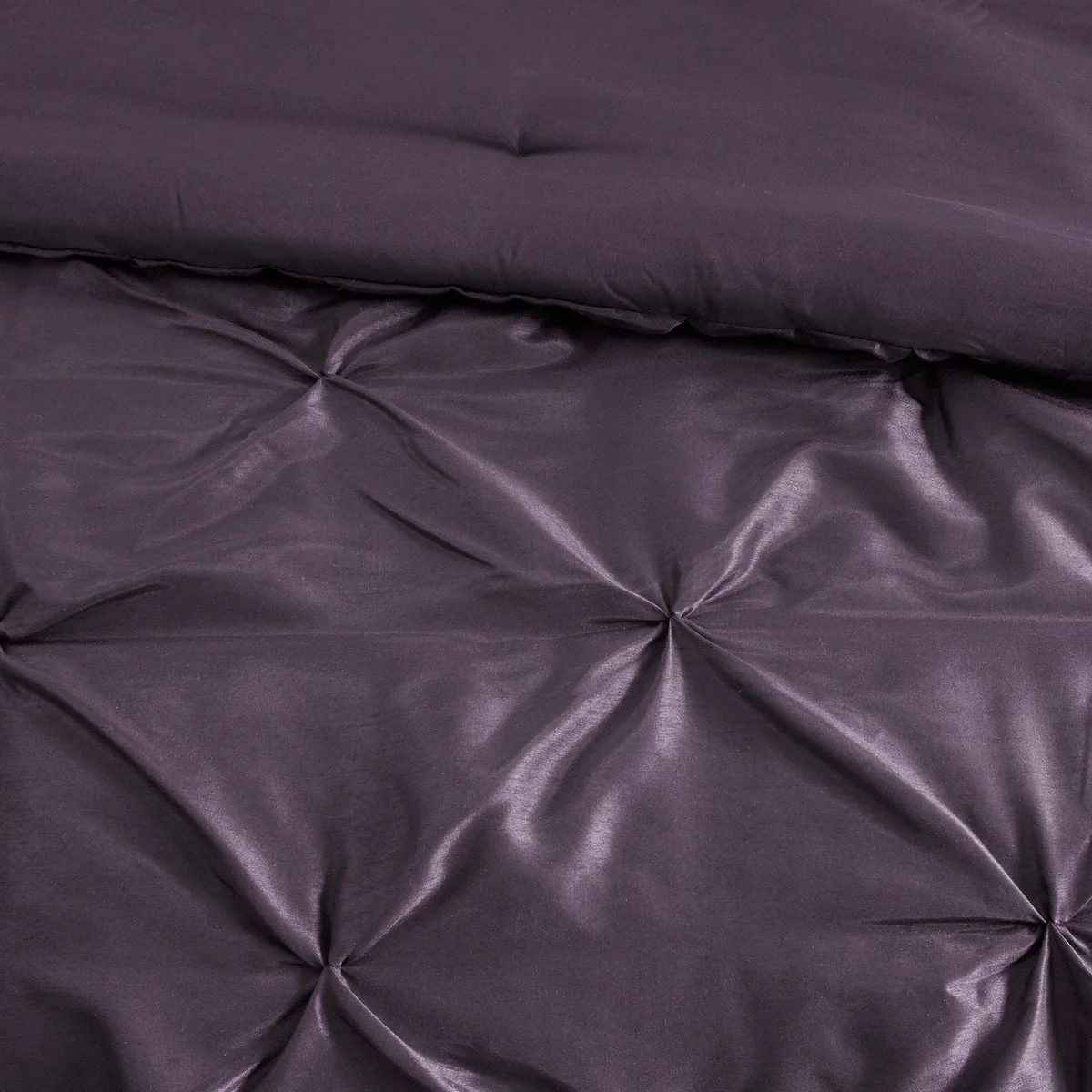 7 Piece Tufted Comforter Set Plum King - Image 3