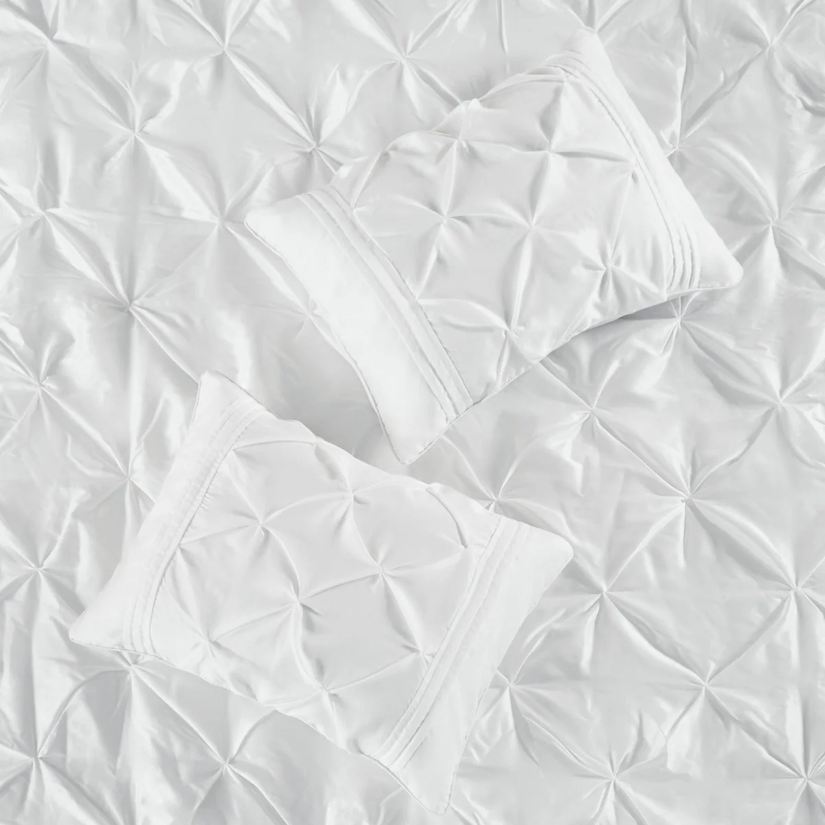 7 Piece Tufted Comforter Set White - Image 35