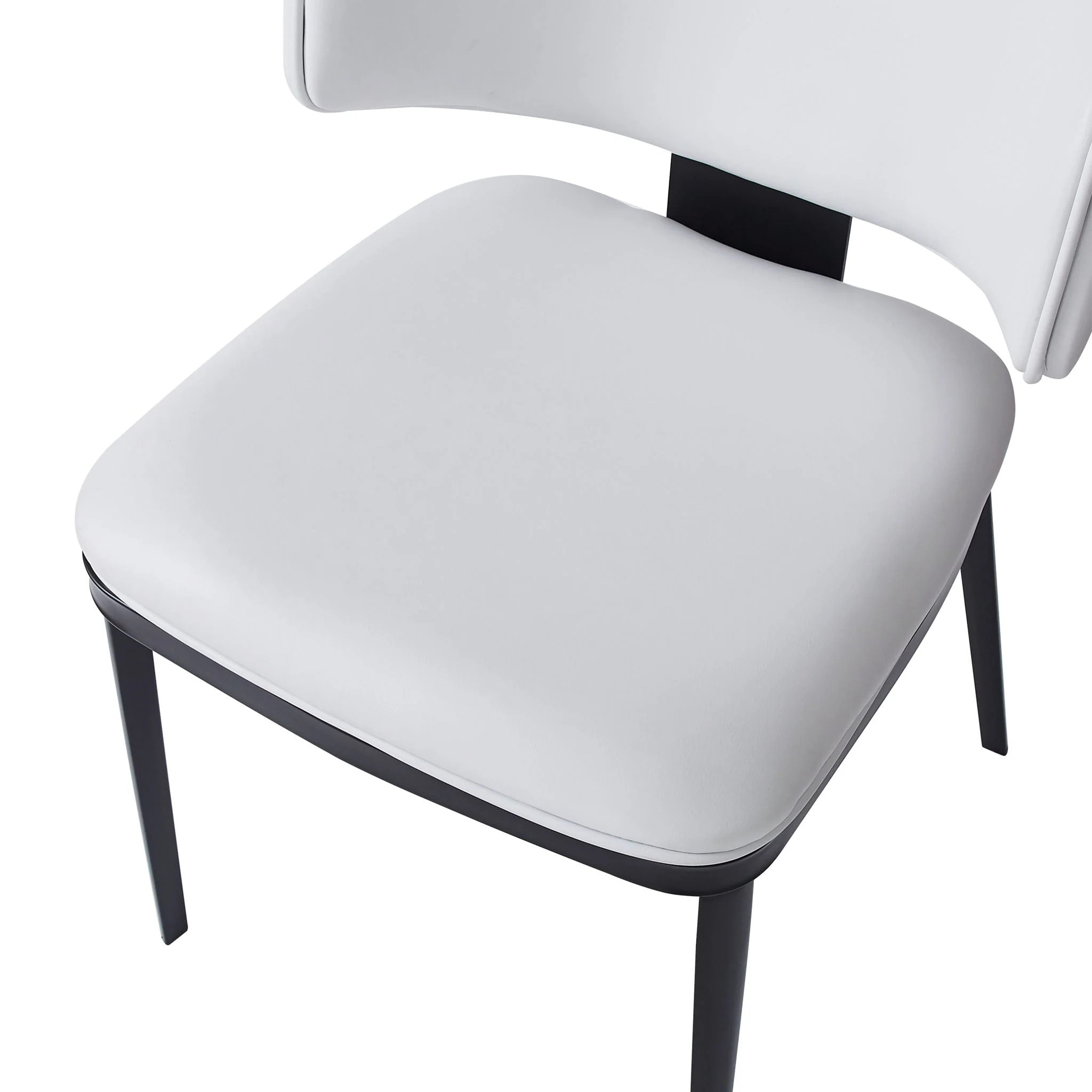 7 Pieces Contemporary Dining Set With Faux Leather Chairs - Image 10