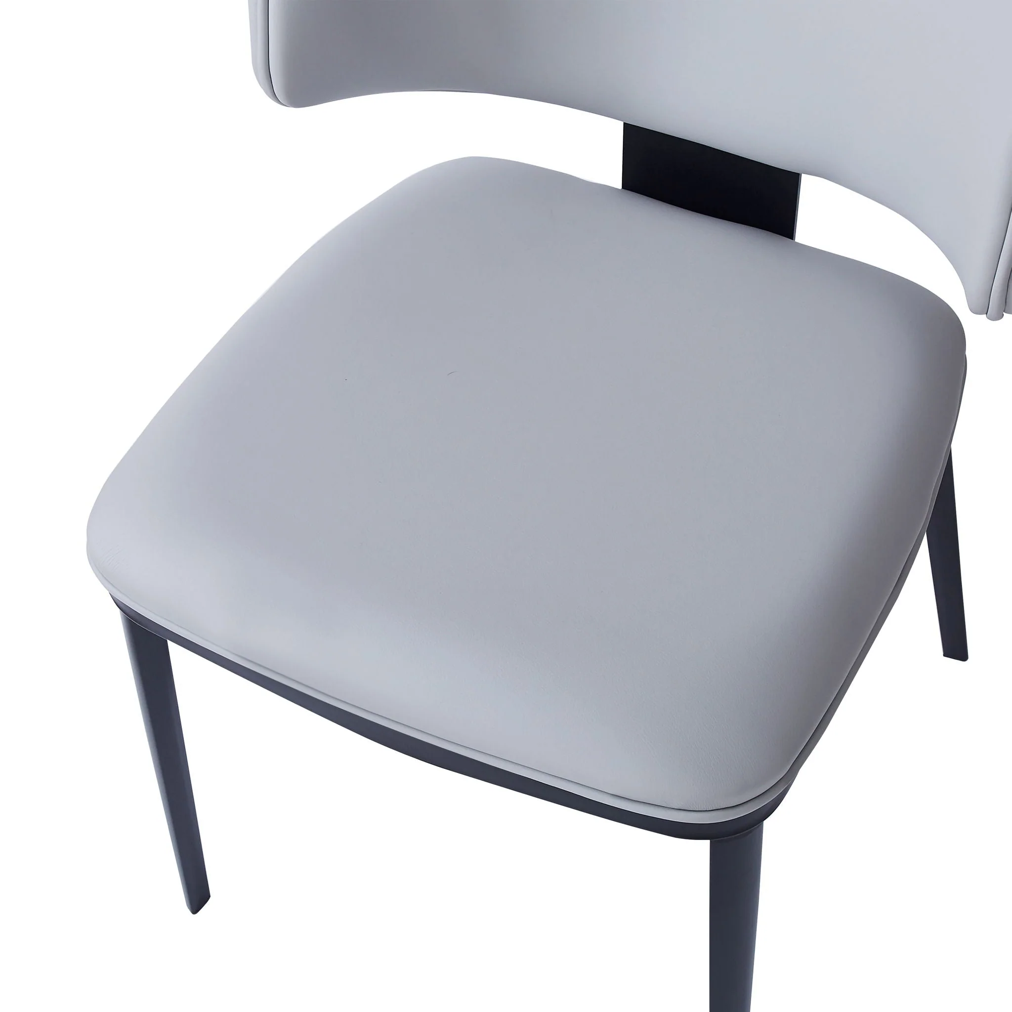 7 Pieces Contemporary Dining Set With Faux Leather Chairs - Image 11