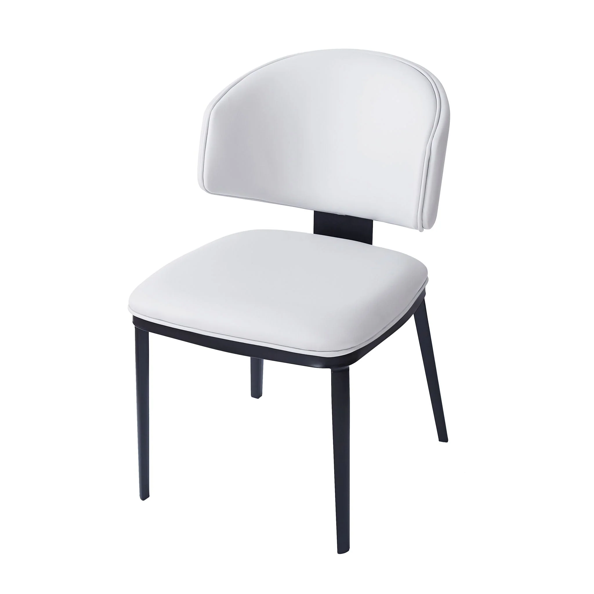 7 Pieces Contemporary Dining Set With Faux Leather Chairs - Image 22