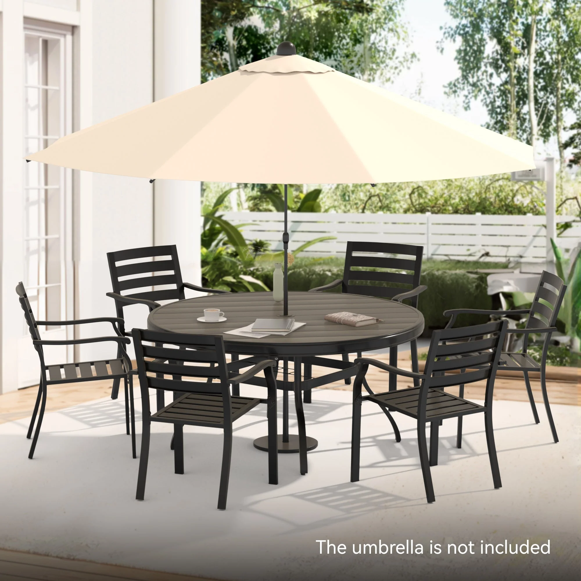 7 Pieces Outdoor Patio Dining Set - Image 7