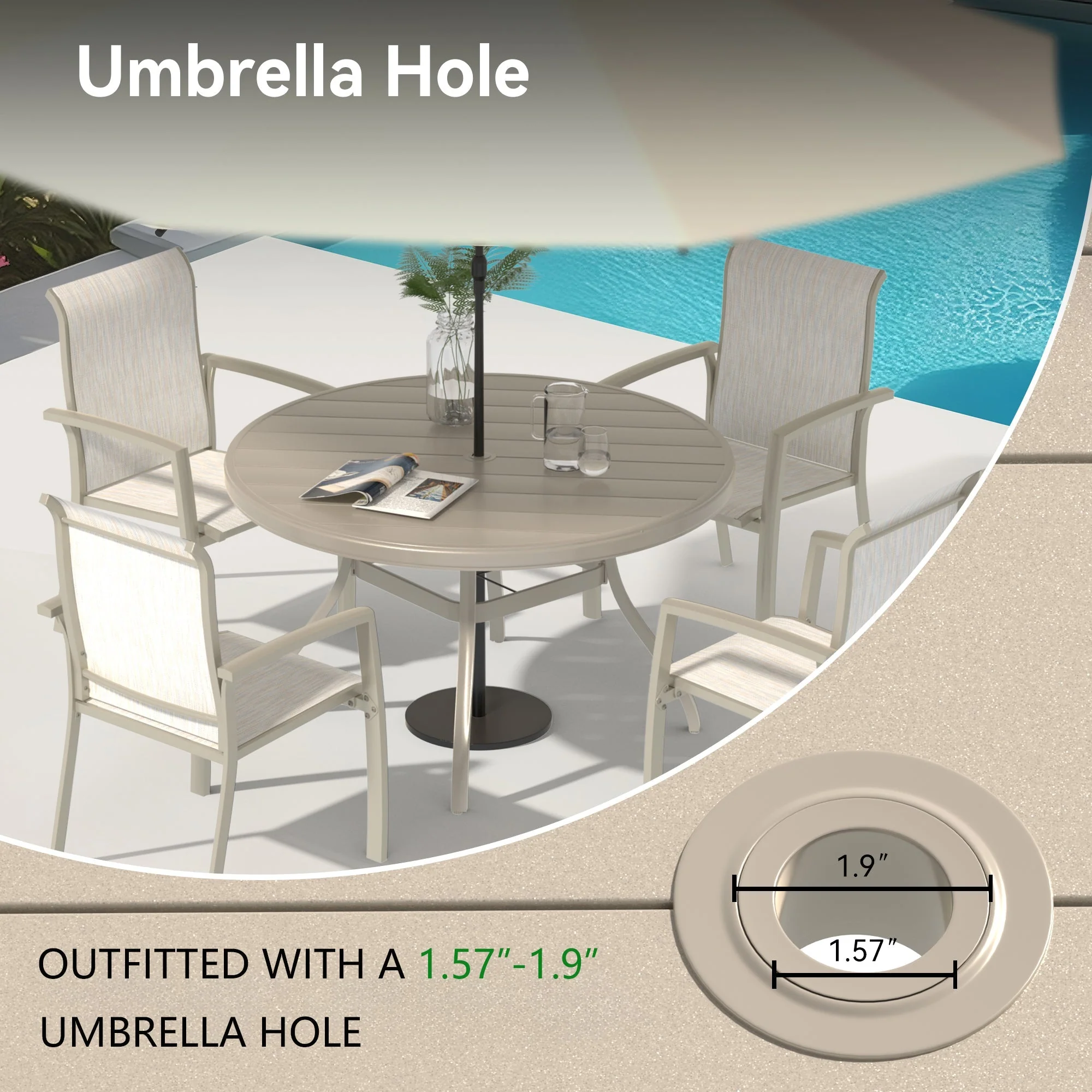 7 Pieces Patio Dining Set - Image 3