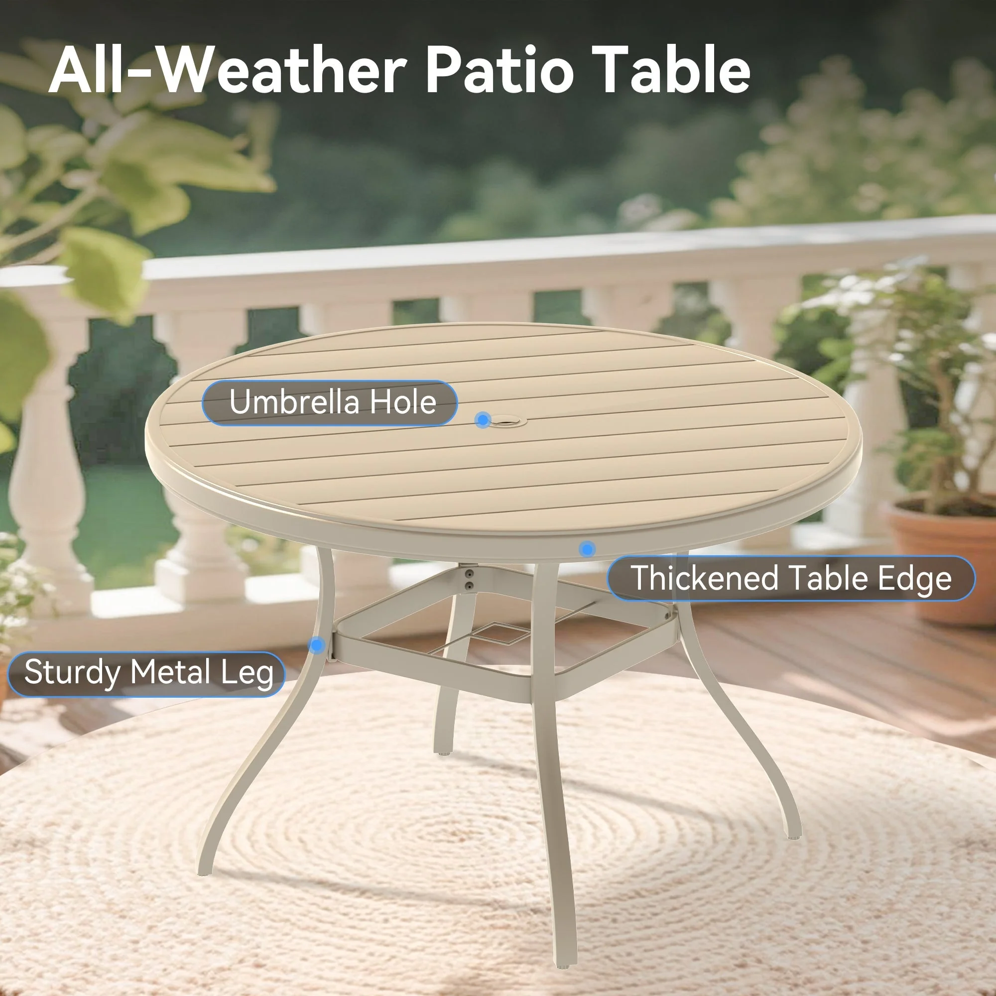 7 Pieces Patio Dining Set - Image 4