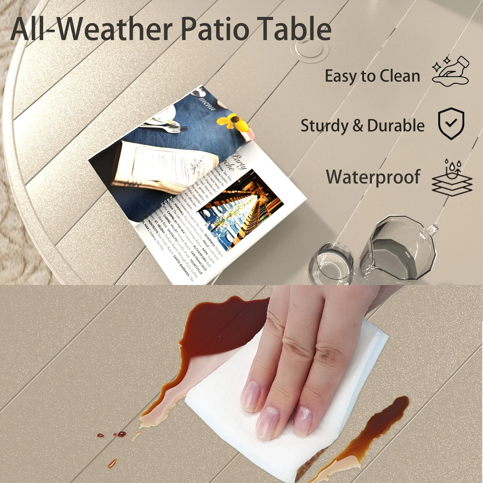 7 Pieces Patio Dining Set - Image 6