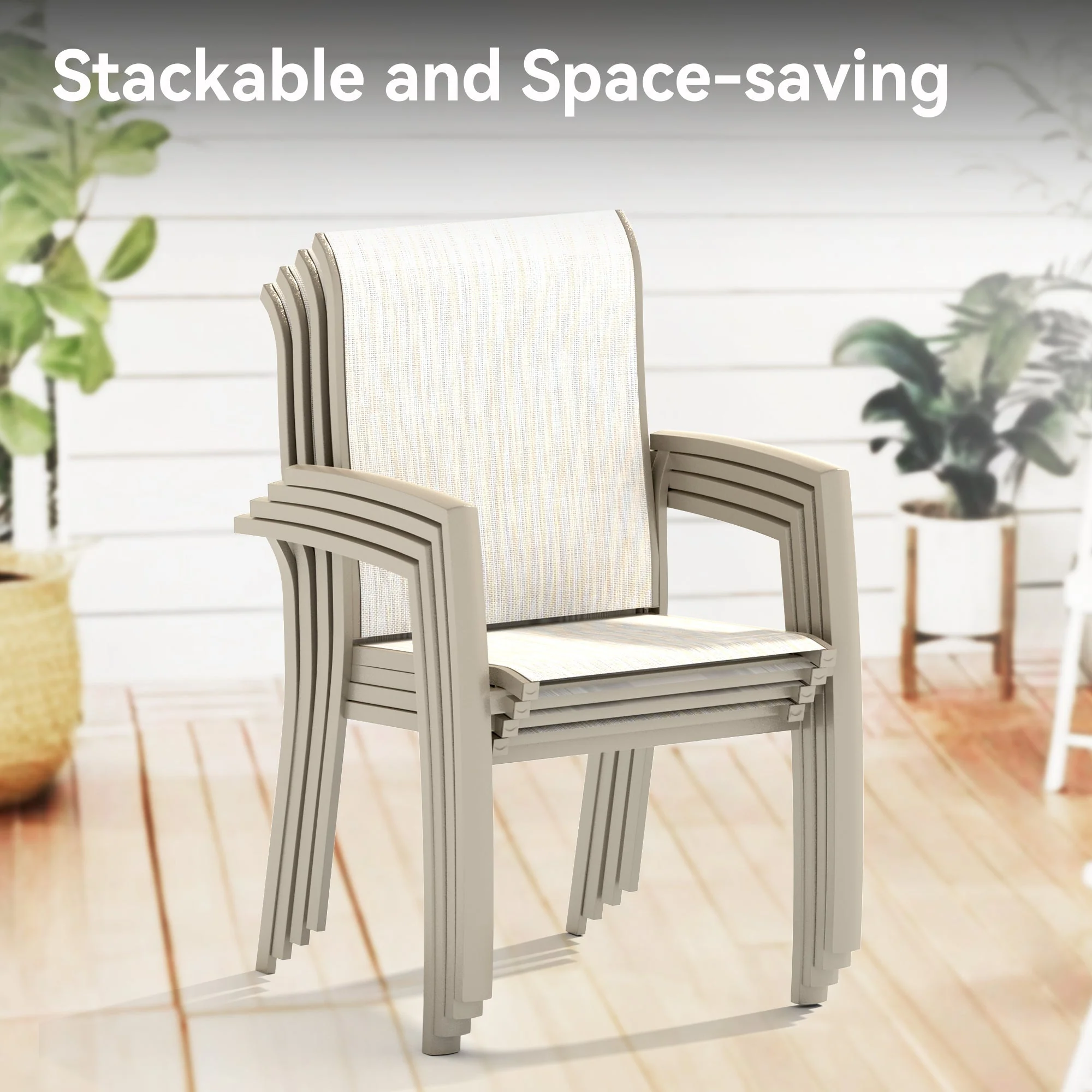 7 Pieces Patio Dining Set - Image 8