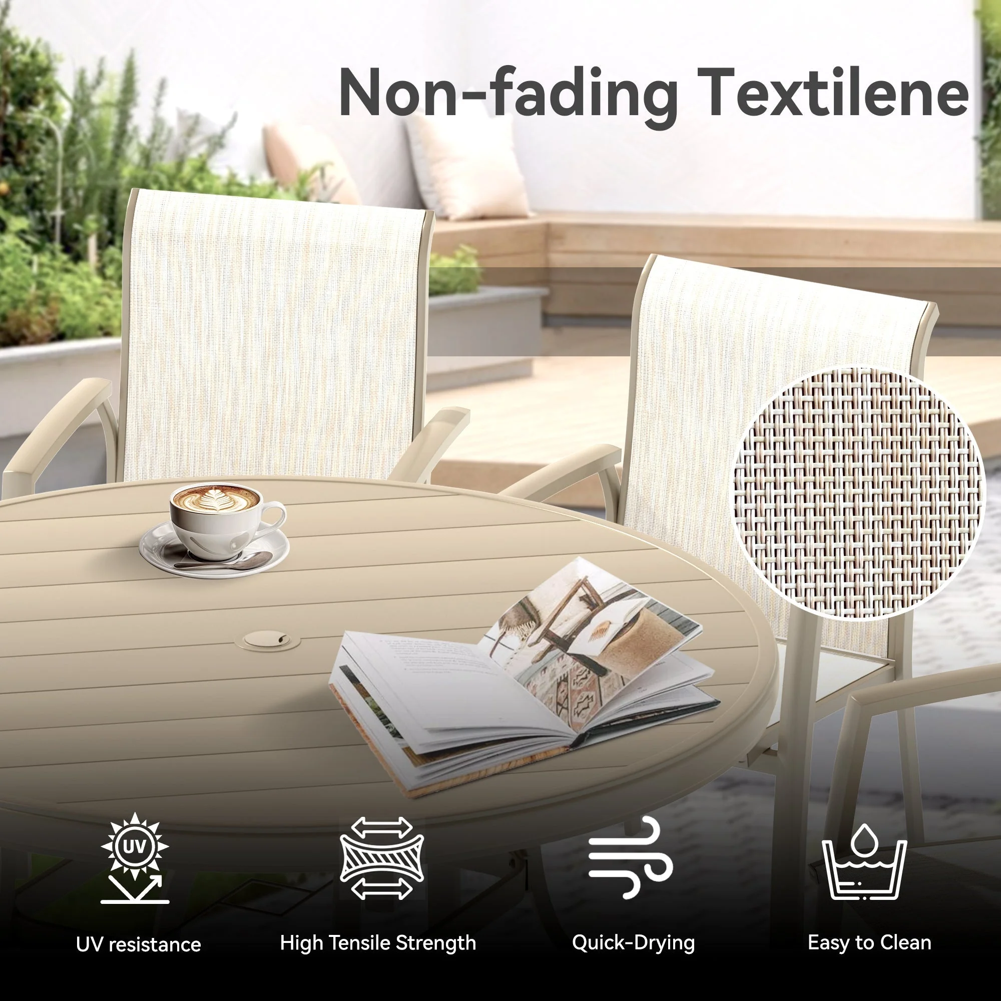 7 Pieces Patio Dining Set - Image 9