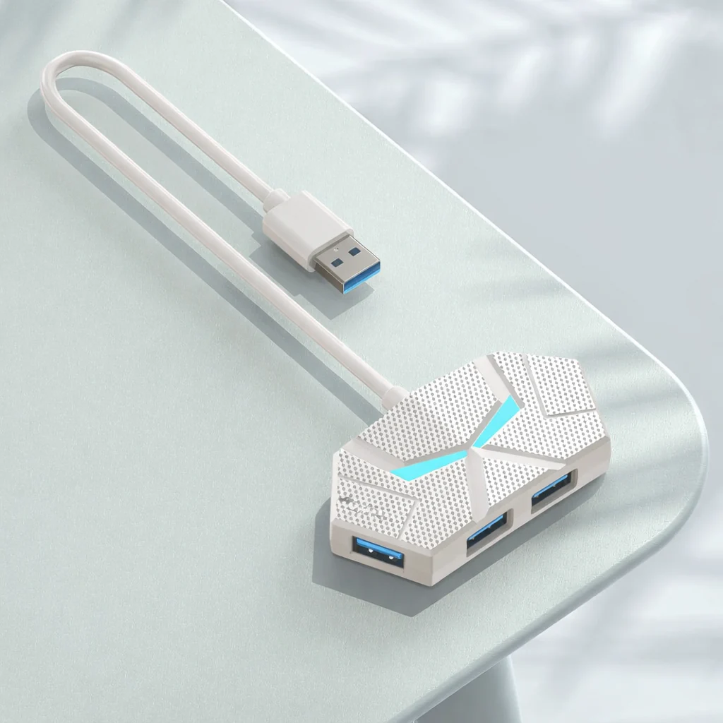 7 Port USB 3.0 Hub Powered USB Splitter 5Gbps PD Dock for Laptop PC - Image 7