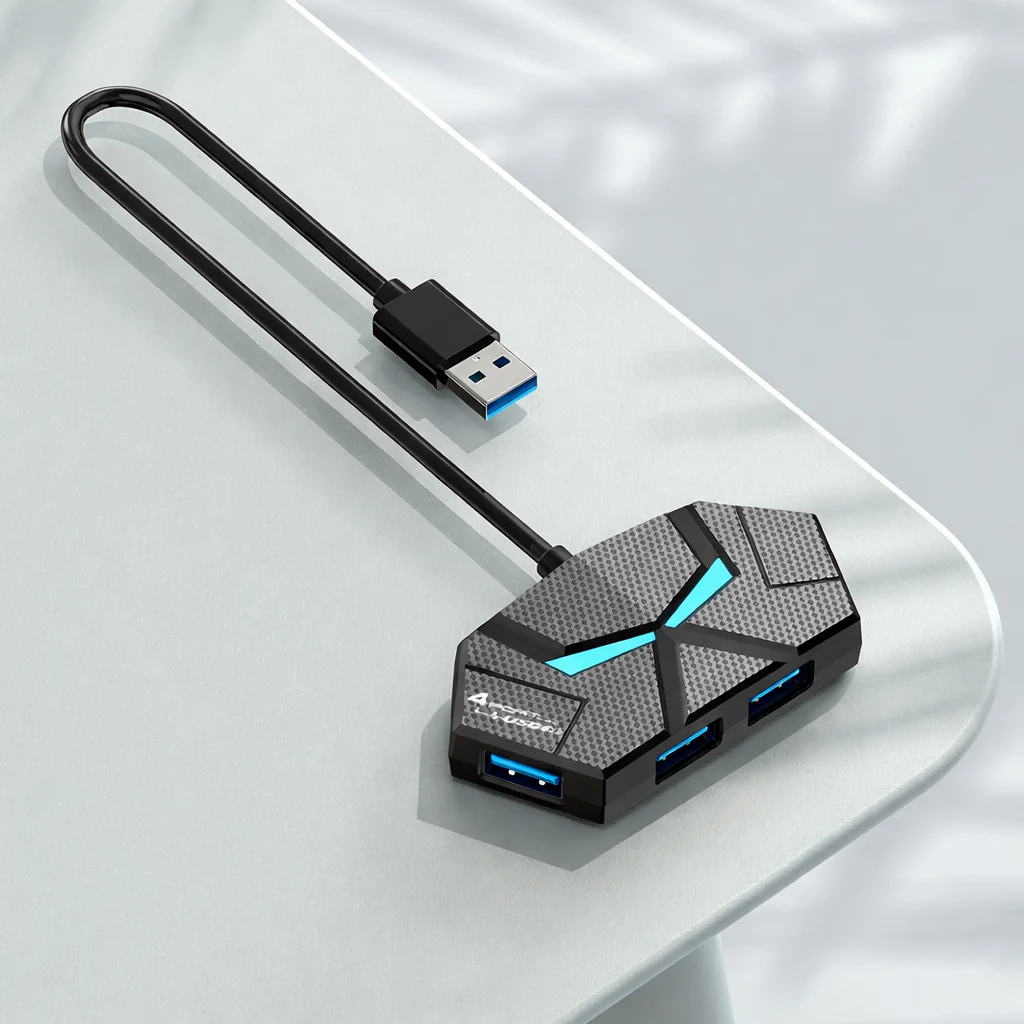 7 Port USB 3.0 Hub Powered USB Splitter 5Gbps PD Dock for Laptop PC - Image 9