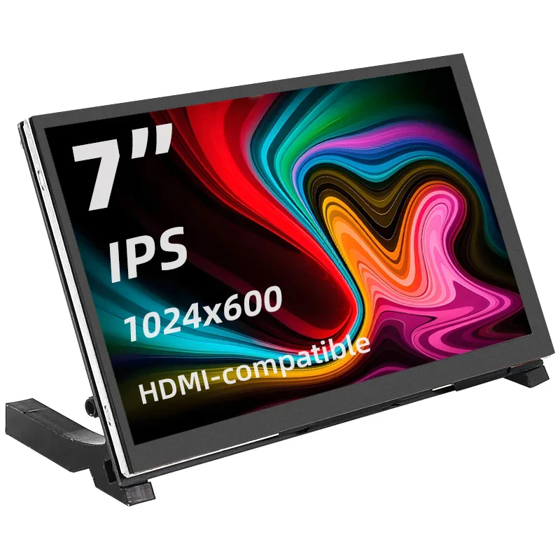 7" Portable Touch Screen Monitor IPS LCD 1024x600 for Raspberry Pi PC Laptop - Image 2