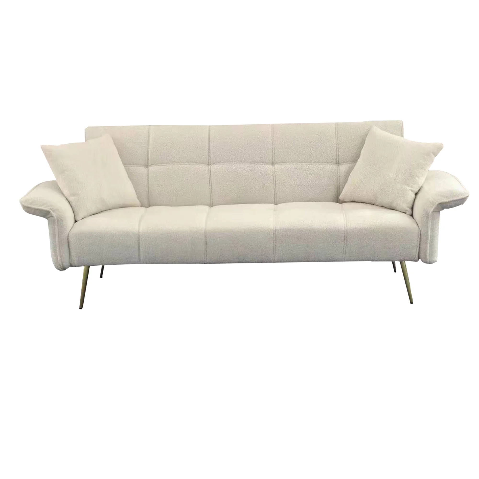70.1" Futon Sofa Bed Convertible Double Sofa Bed with Folding Armrests - Image 5
