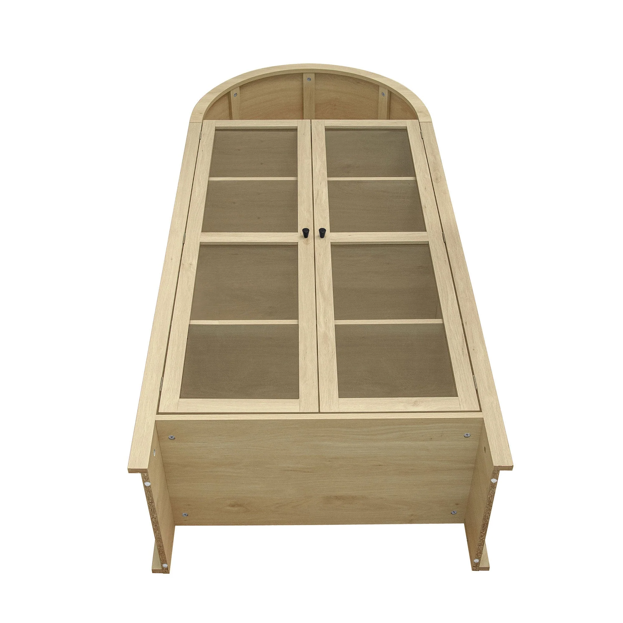 70.28" Tall Arched Kitchen Pantry Cabinet - Image 11