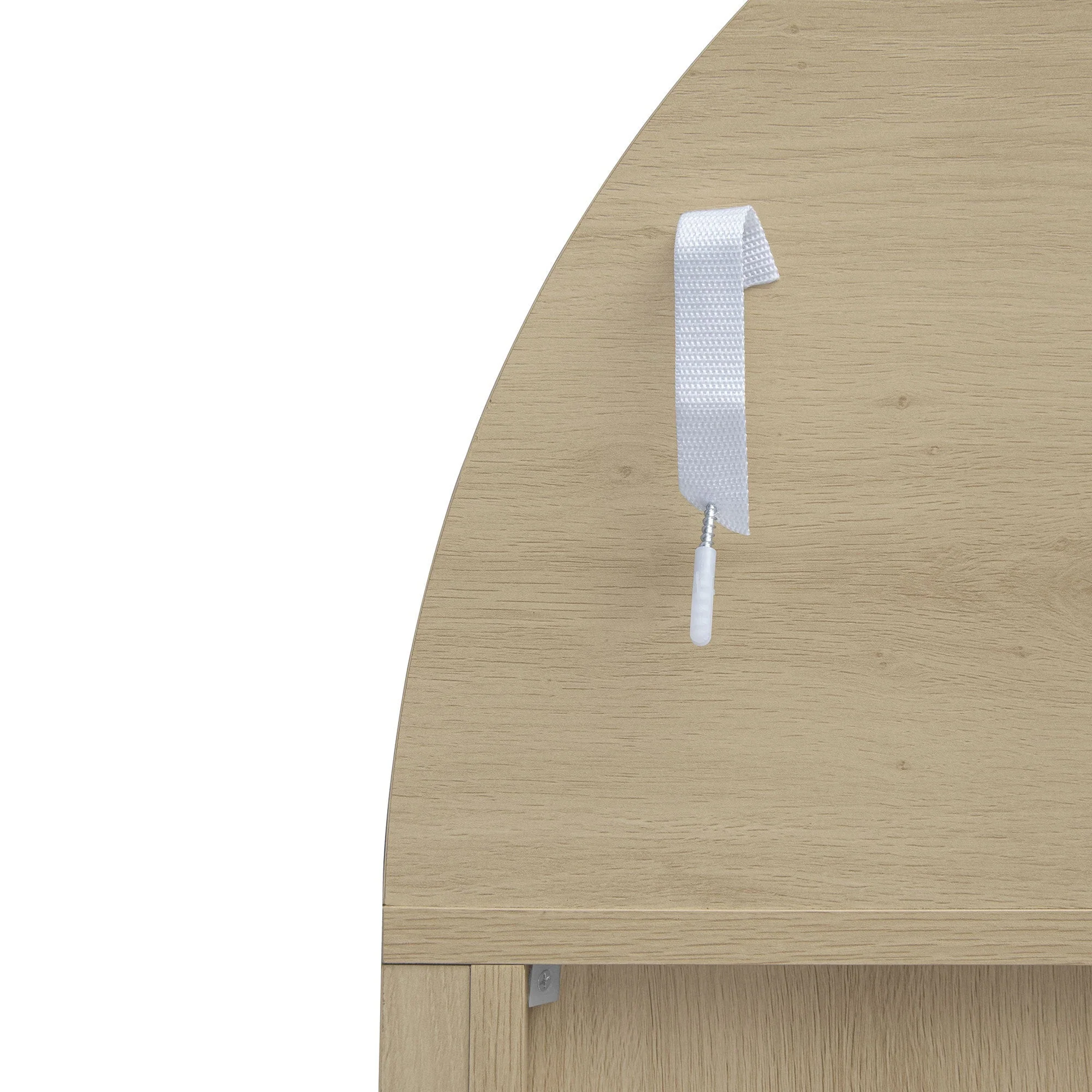 70.28" Tall Arched Kitchen Pantry Cabinet - Image 15