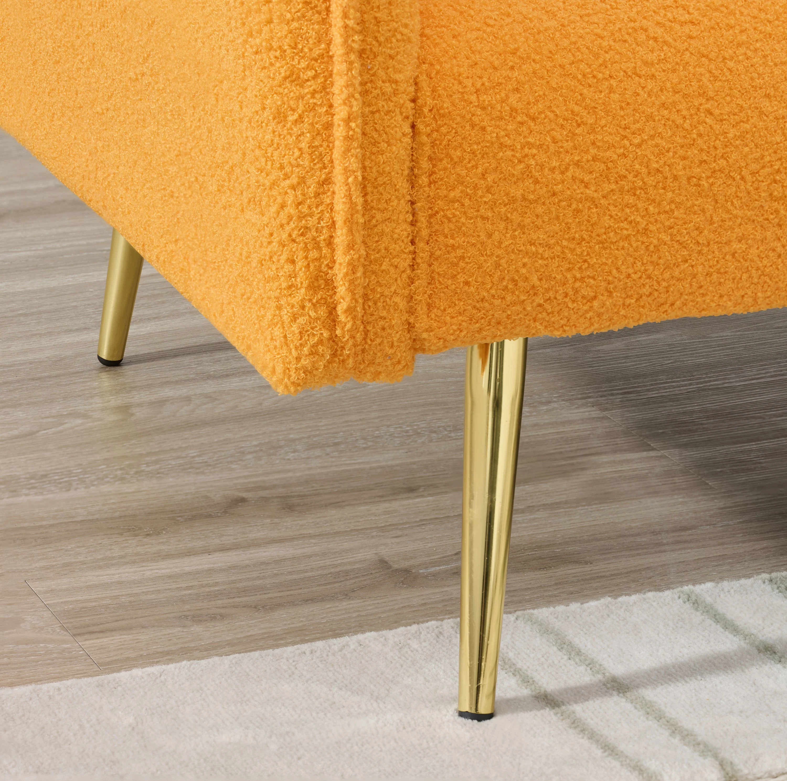 70-Inch Teddy Fleece Sofabed with Adjustable Arms and Backrest - Image 23