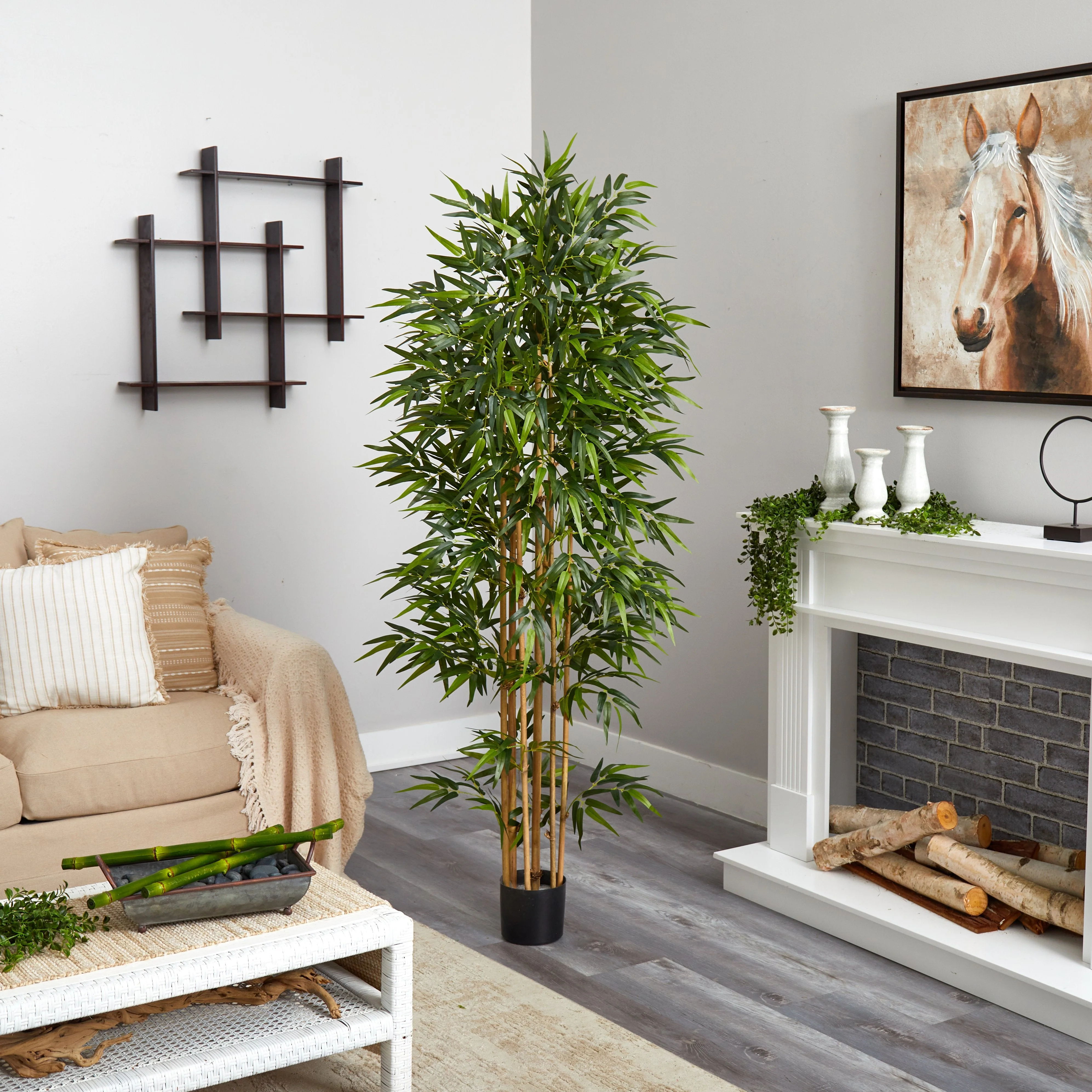 75" Bamboo Silk Tree" - Image 3
