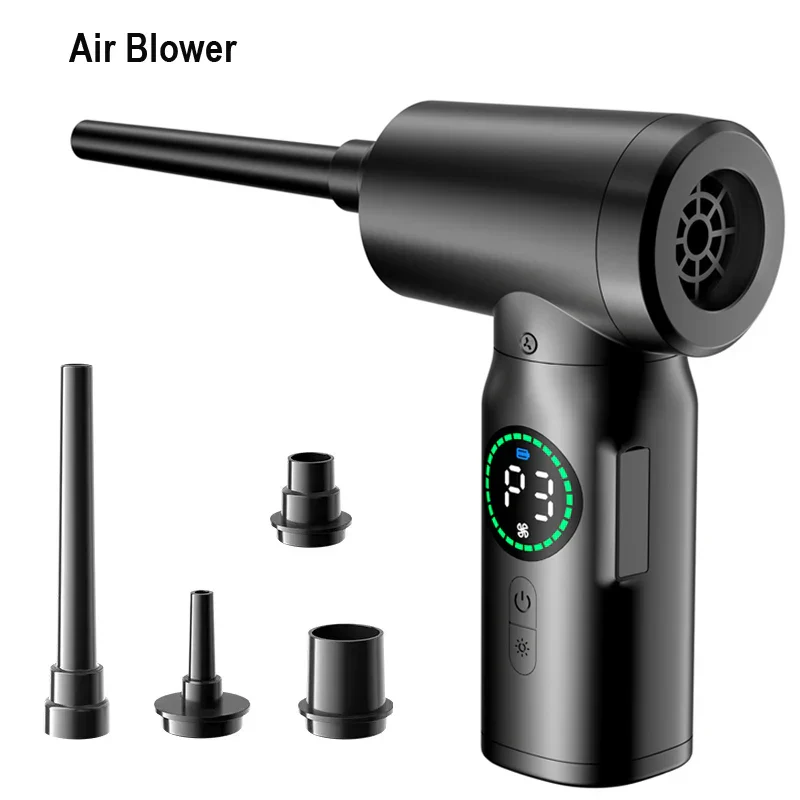 7500mAh Portable Air Duster – Cordless Compressed Blower & Vacuum for PC Keyboards - Image 6