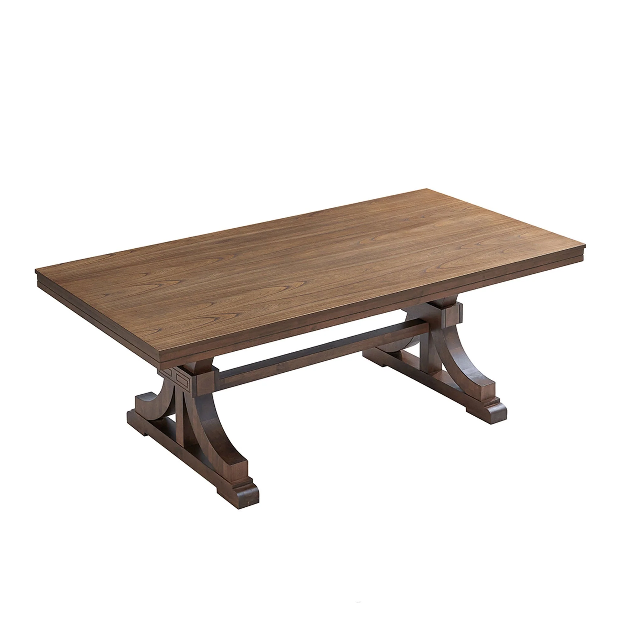 78.74" Rectangular Rubber Wood Dining Table for 6-8 in Oak - Image 3
