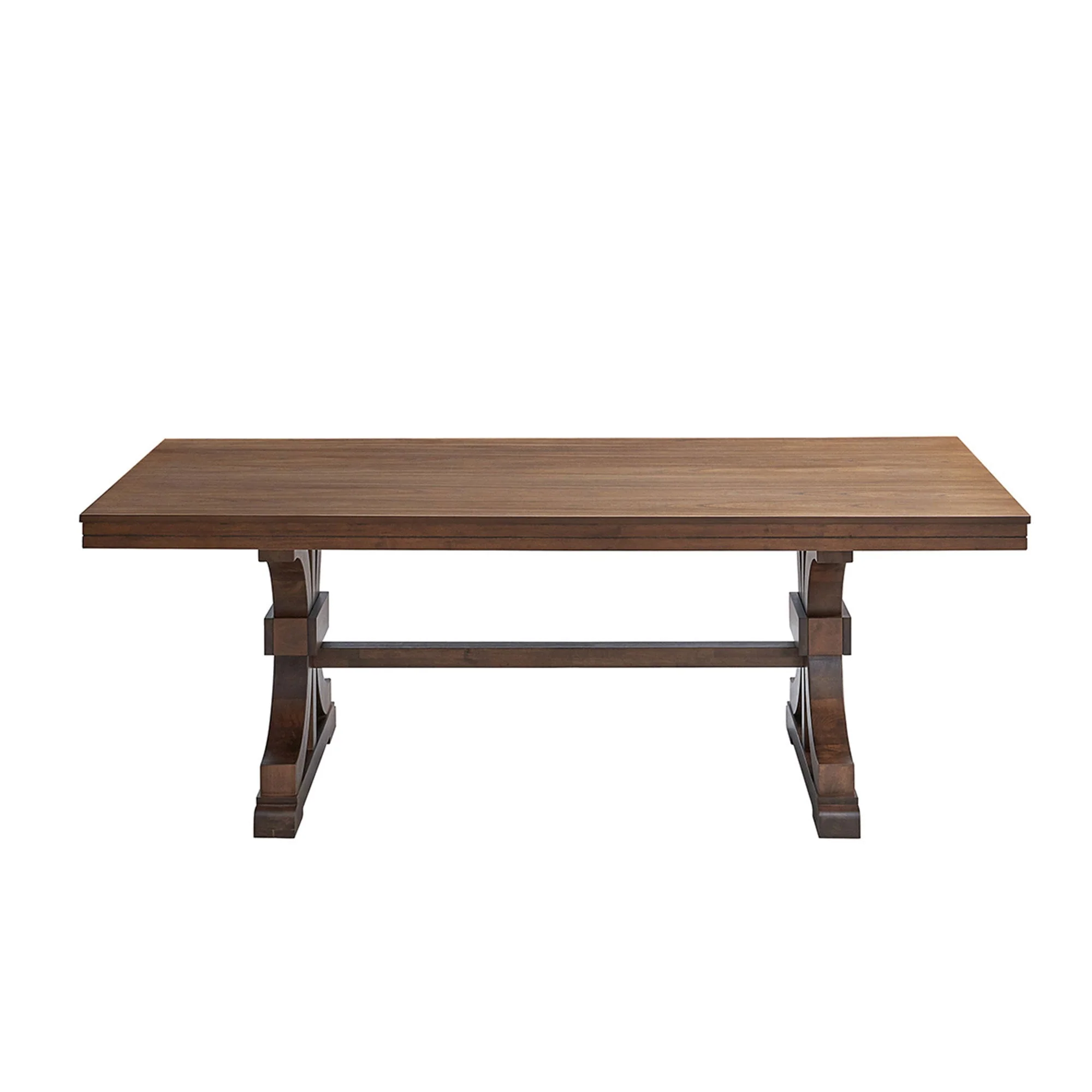 78.74" Rectangular Rubber Wood Dining Table for 6-8 in Oak - Image 4