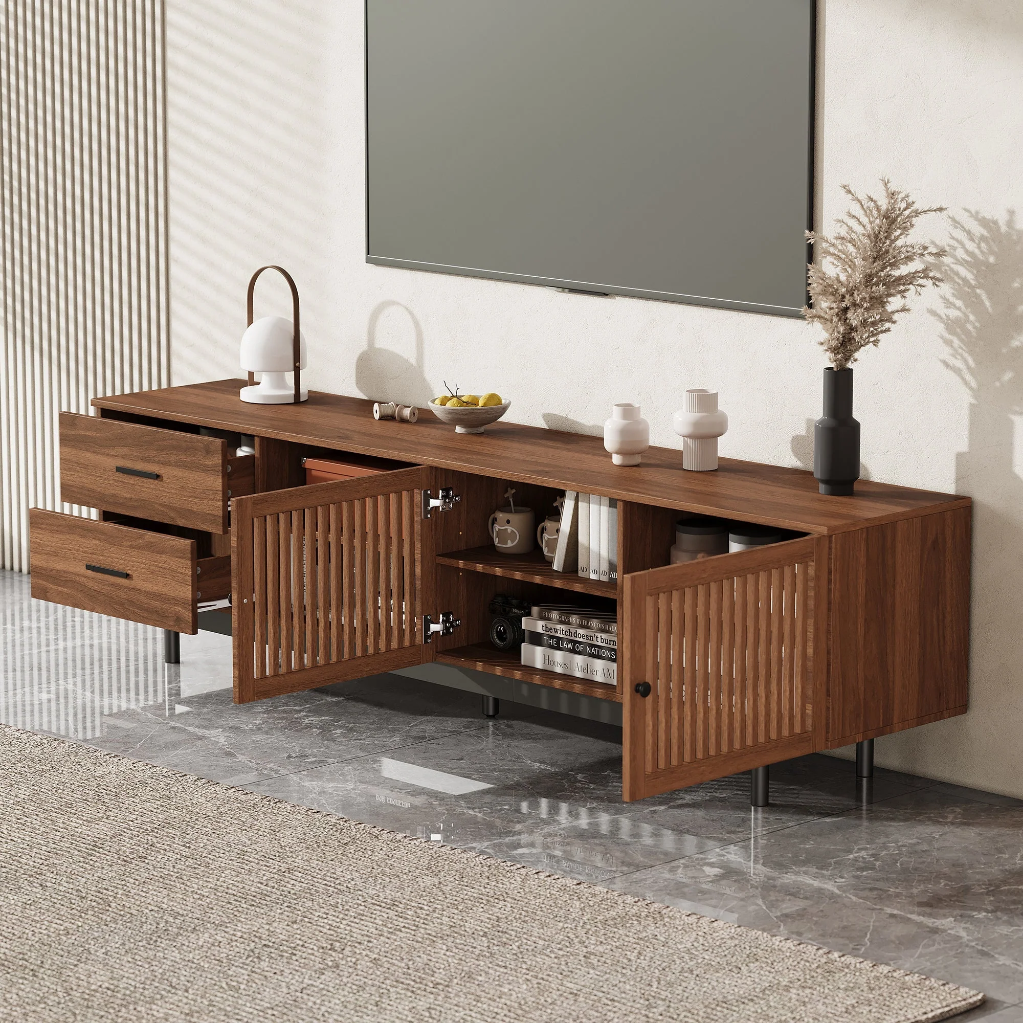 78 Inch Modern TV Stand for TVs up to 85 Inches - Image 6