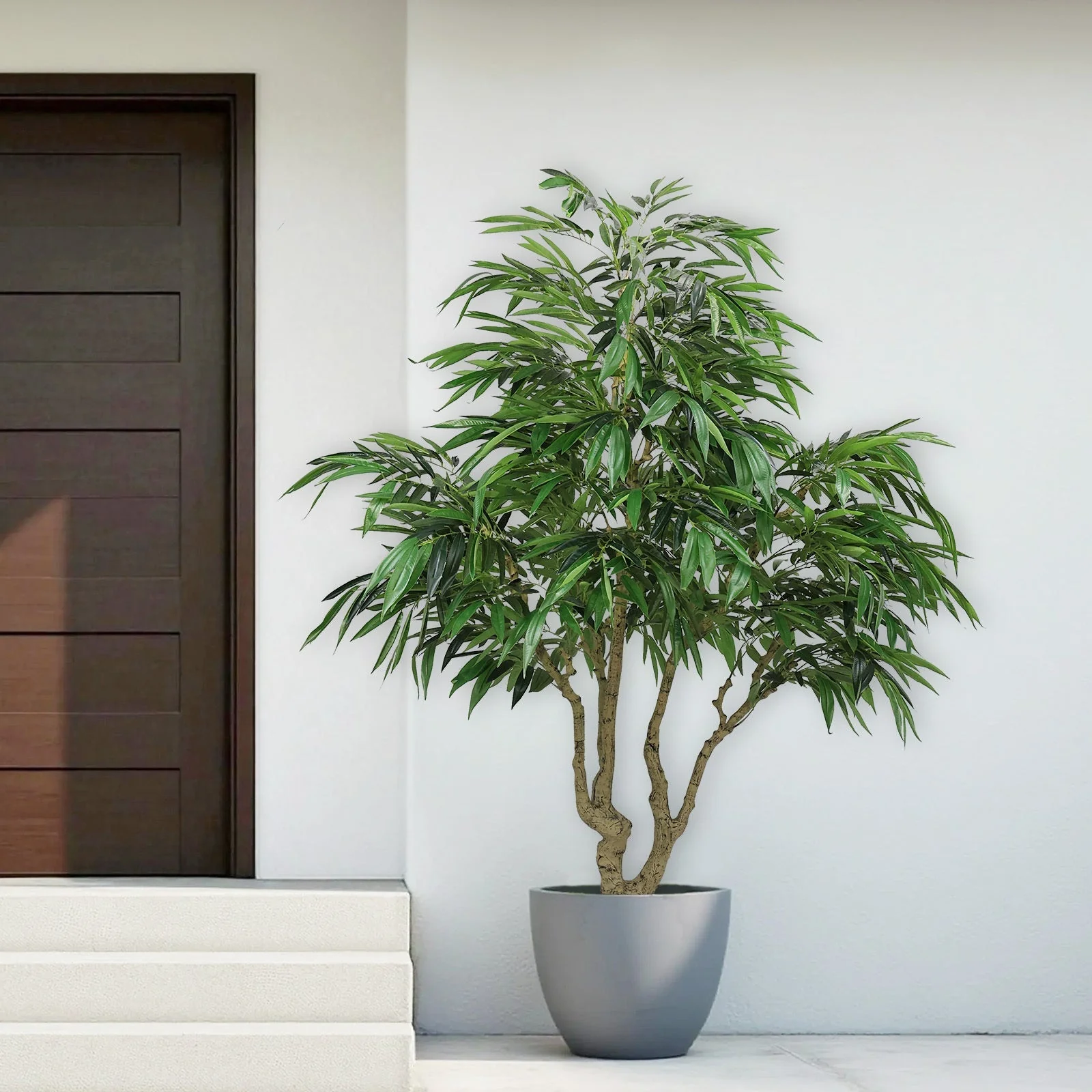 7FT Artificial Willow Tree Indoor Faux Greenery Plant - Image 11