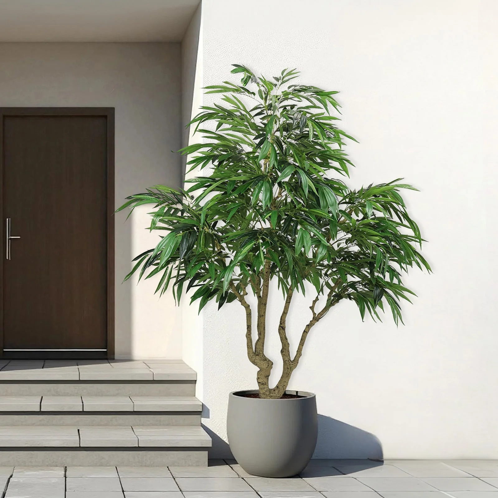 7FT Artificial Willow Tree Indoor Faux Greenery Plant - Image 12