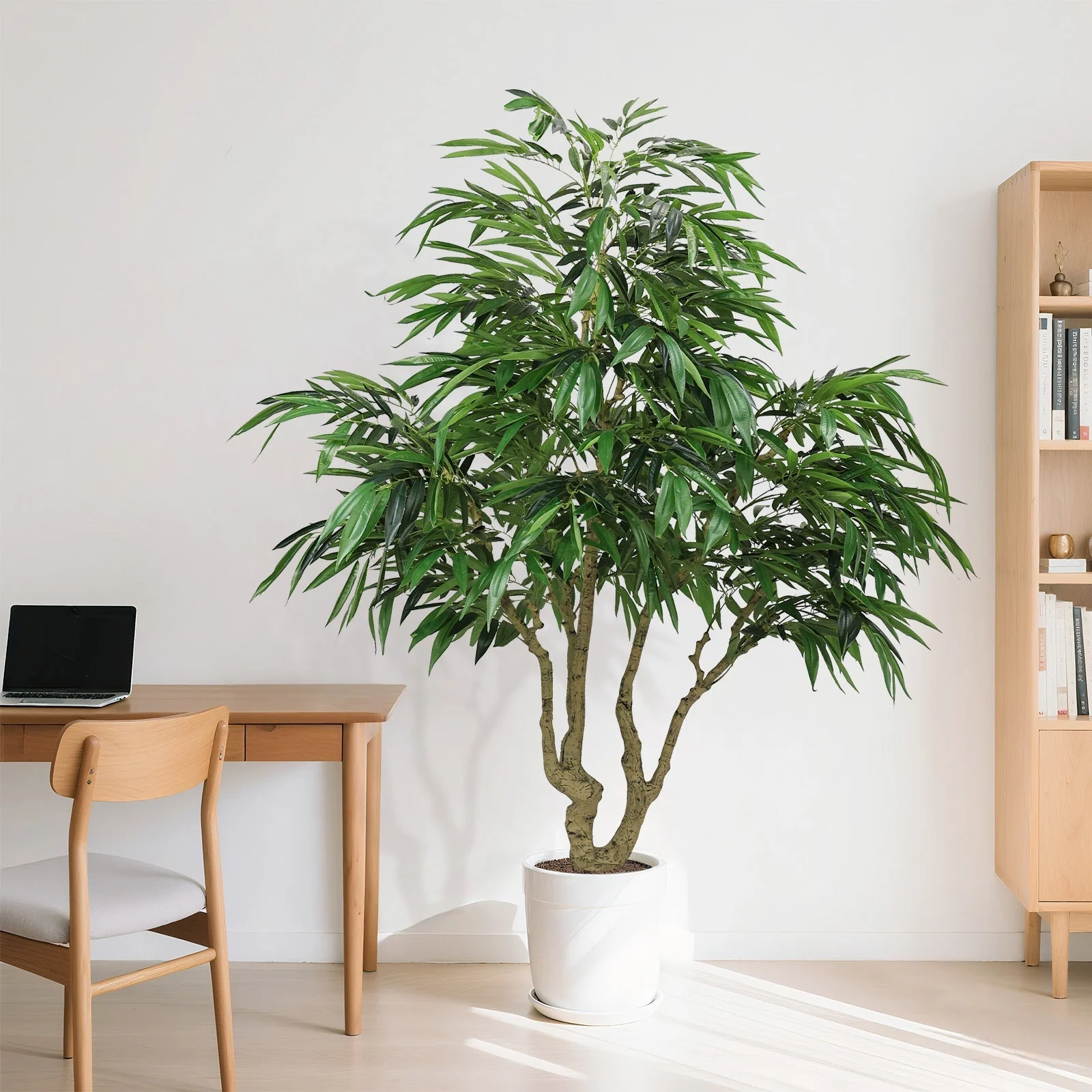 7FT Artificial Willow Tree Indoor Faux Greenery Plant - Image 8