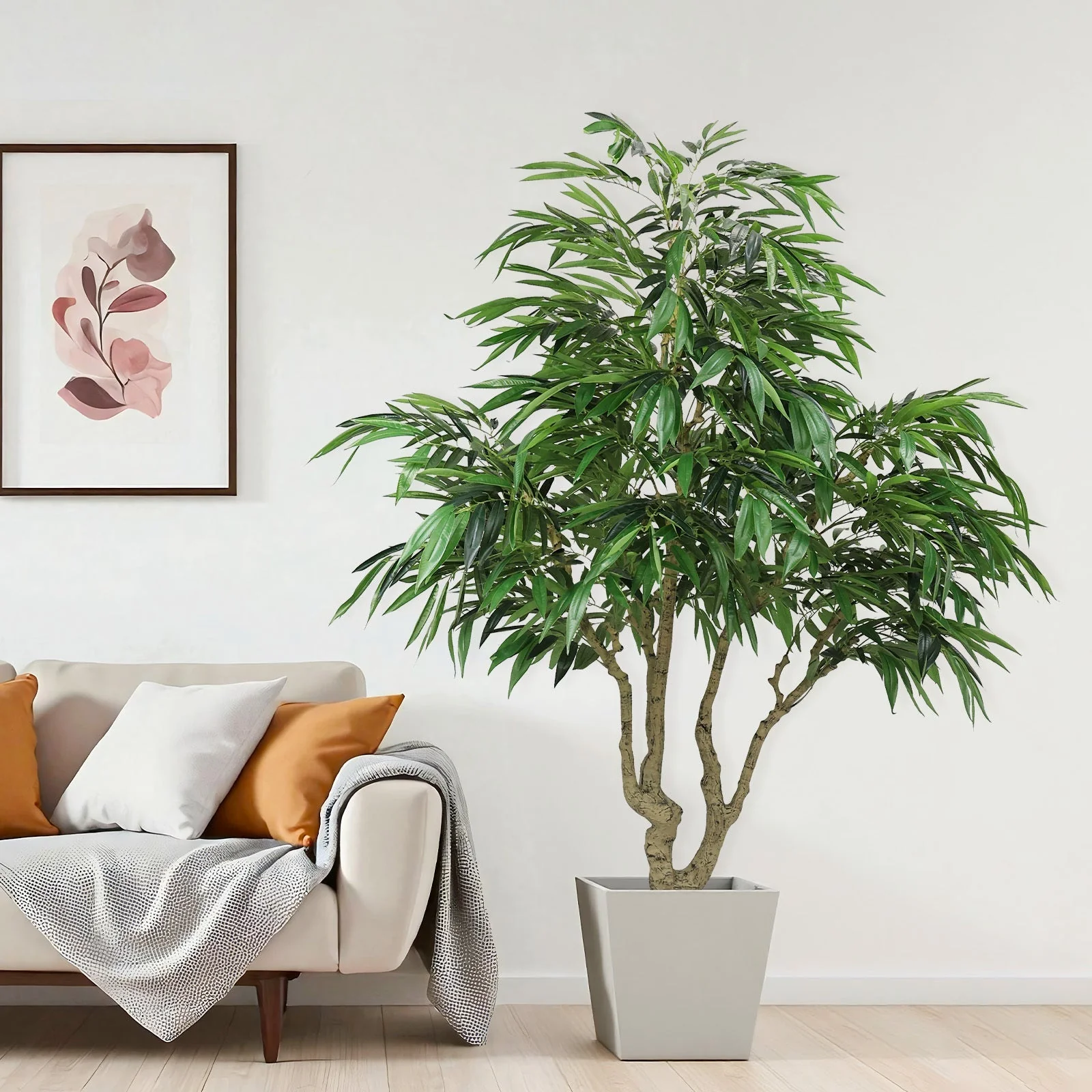 7FT Artificial Willow Tree Indoor Faux Greenery Plant - Image 9
