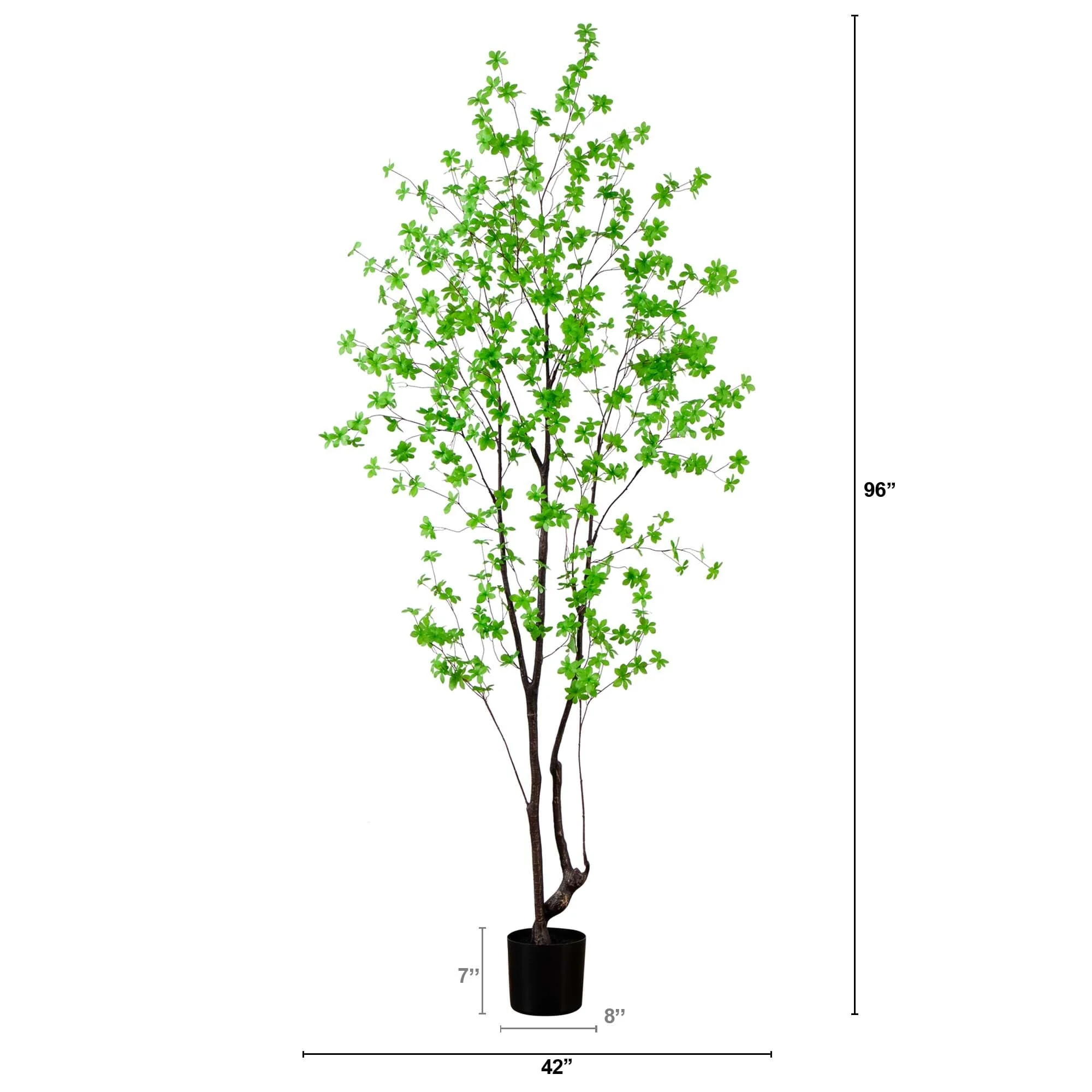8’ Artificial Minimalist Enkianthus Tree - Image 5