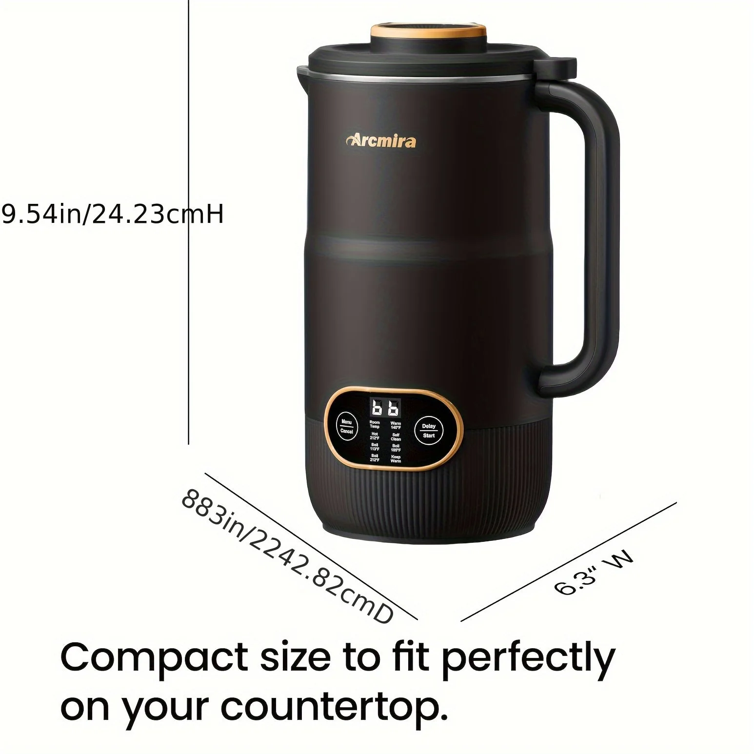 8-in-1 Nut Milk Maker Machine – 35oz Soy, Almond, Oat, Plant-Based Milk Maker - Image 8