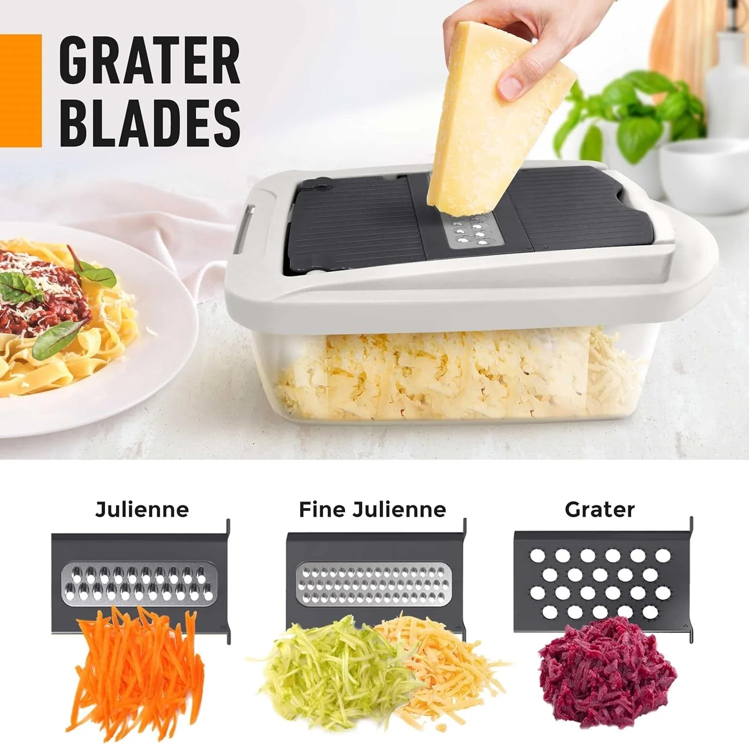 8 in 1 Vegetable Slicer Chopper with Container Mandoline Cutter - Image 7