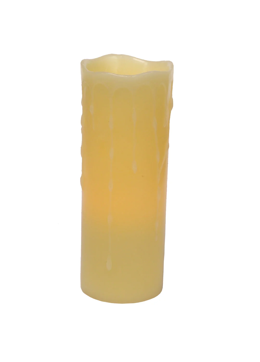LED Dripping Wax Pillar Candles (Set of 3) - Image 2