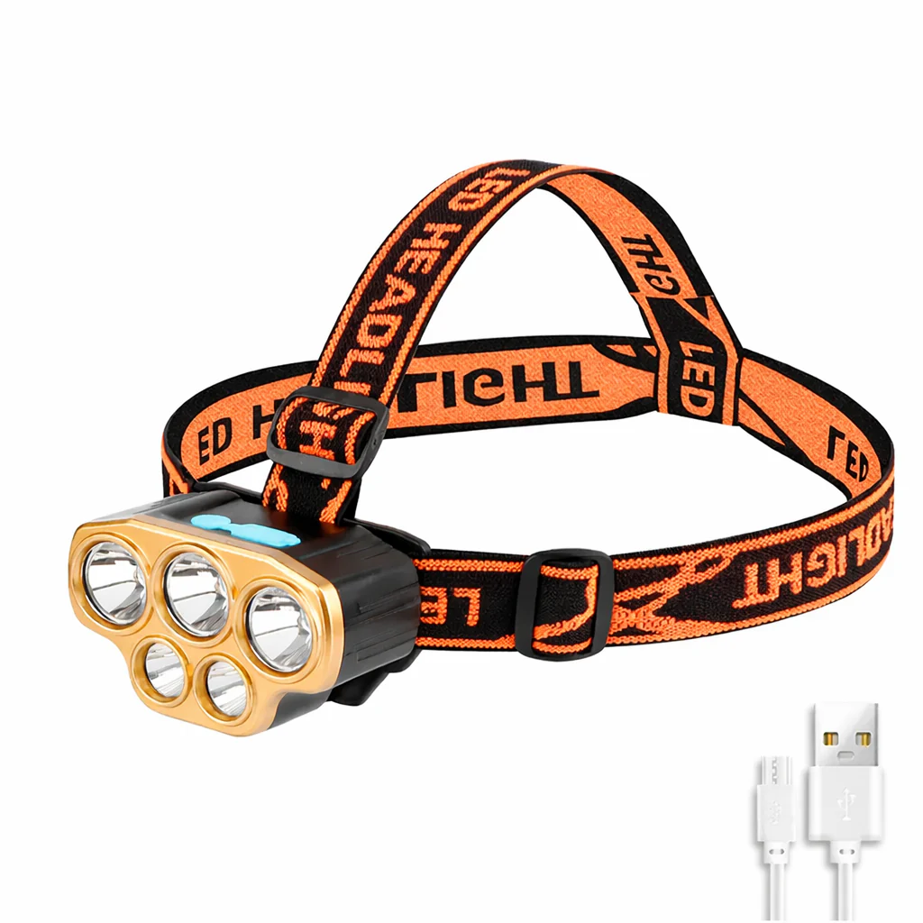 8 LED Rechargeable Headlamp Powerful Headlight for Camping Fishing Hiking - Image 10
