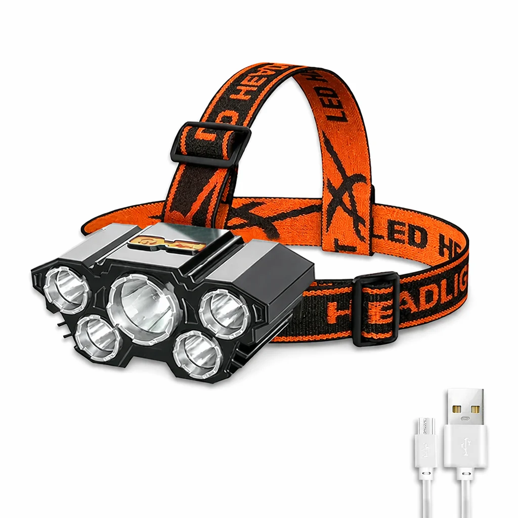 8 LED Rechargeable Headlamp Powerful Headlight for Camping Fishing Hiking - Image 9
