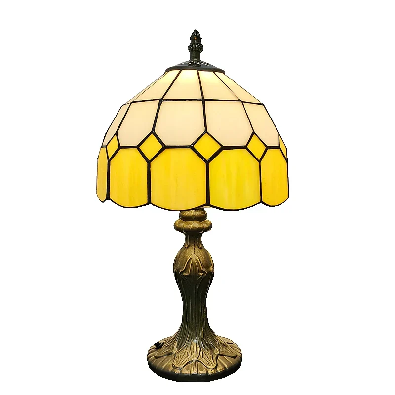 8" Nordic Plaid Table Lamp Modern Bedside Desk Light - Image 4