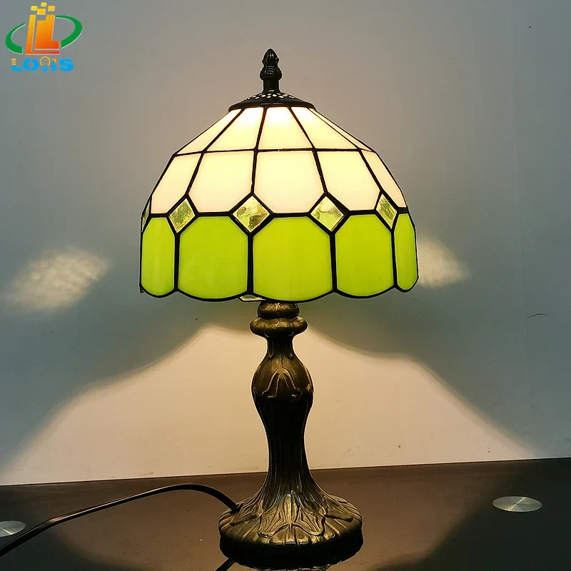8" Nordic Plaid Table Lamp Modern Bedside Desk Light - Image 5