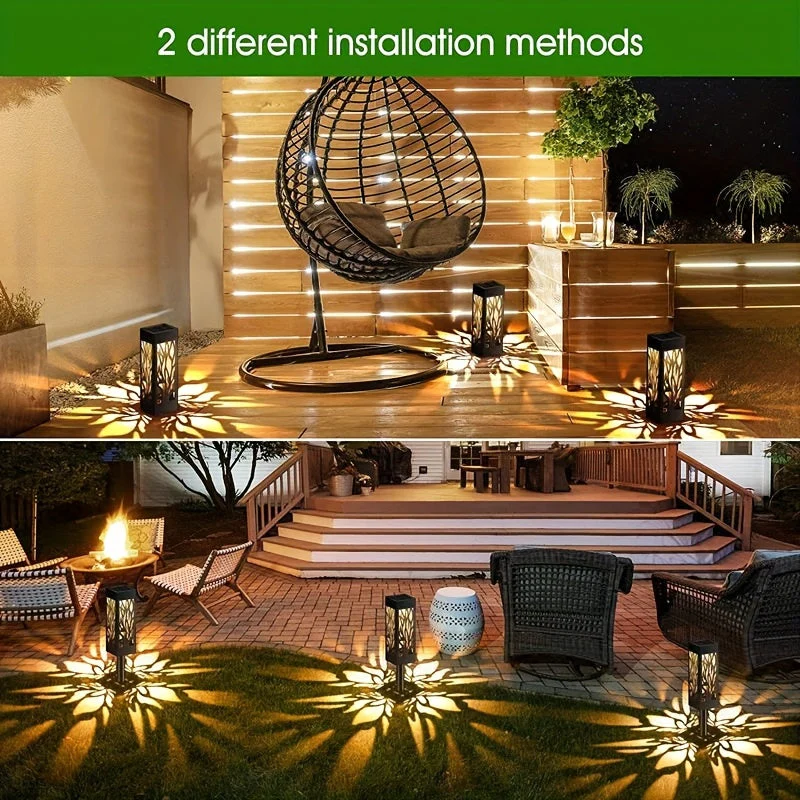 8-Pack Solar Pathway Lights – Motion Sensor, IPX5 Waterproof, Warm/Yellow LED - Image 10