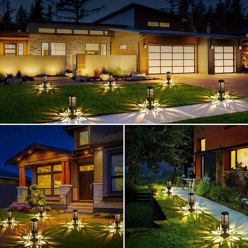 8-Pack Solar Pathway Lights – Motion Sensor, IPX5 Waterproof, Warm/Yellow LED - Image 7