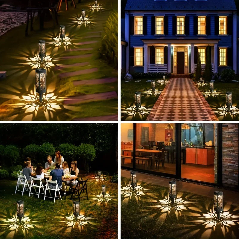 8-Pack Solar Pathway Lights – Motion Sensor, IPX5 Waterproof, Warm/Yellow LED - Image 8