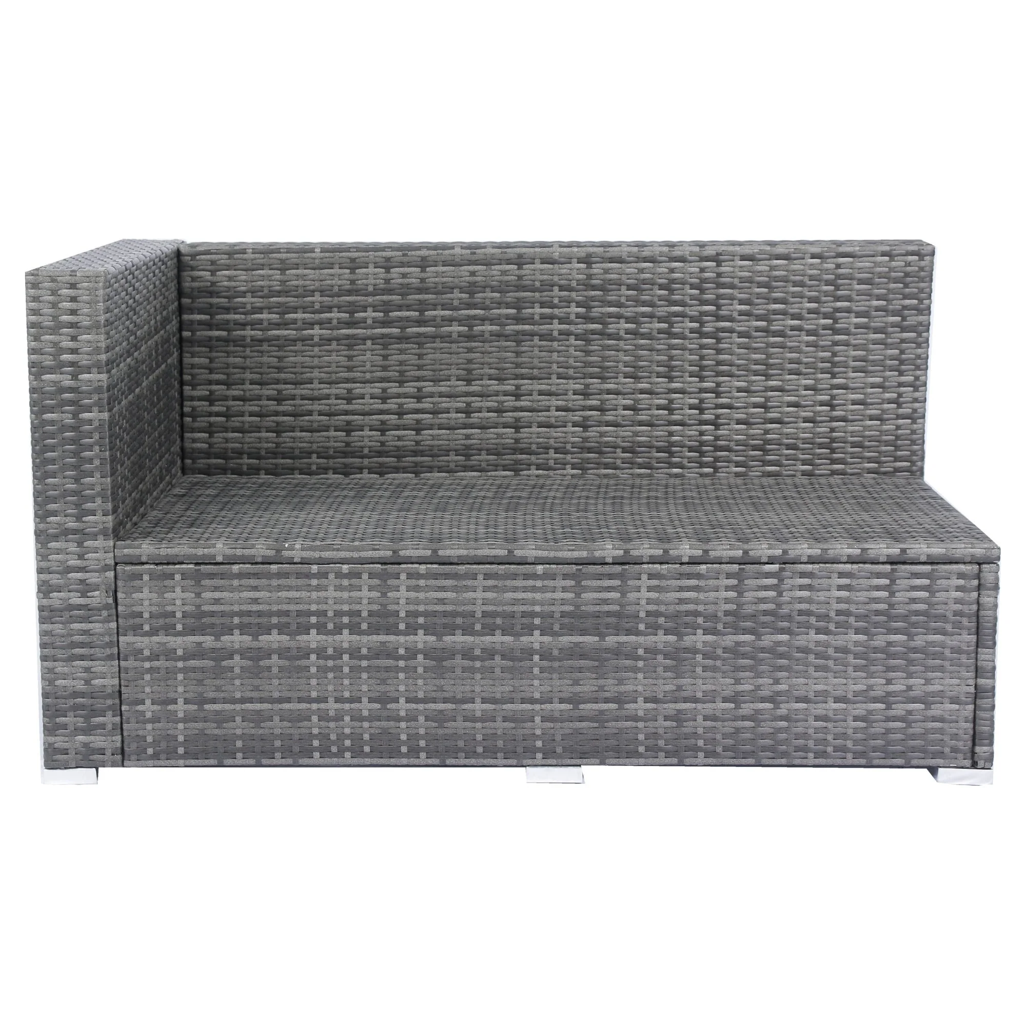 8 Piece Patio Sectional Wicker Rattan Outdoor Sofa Set with Storage Box - Image 35