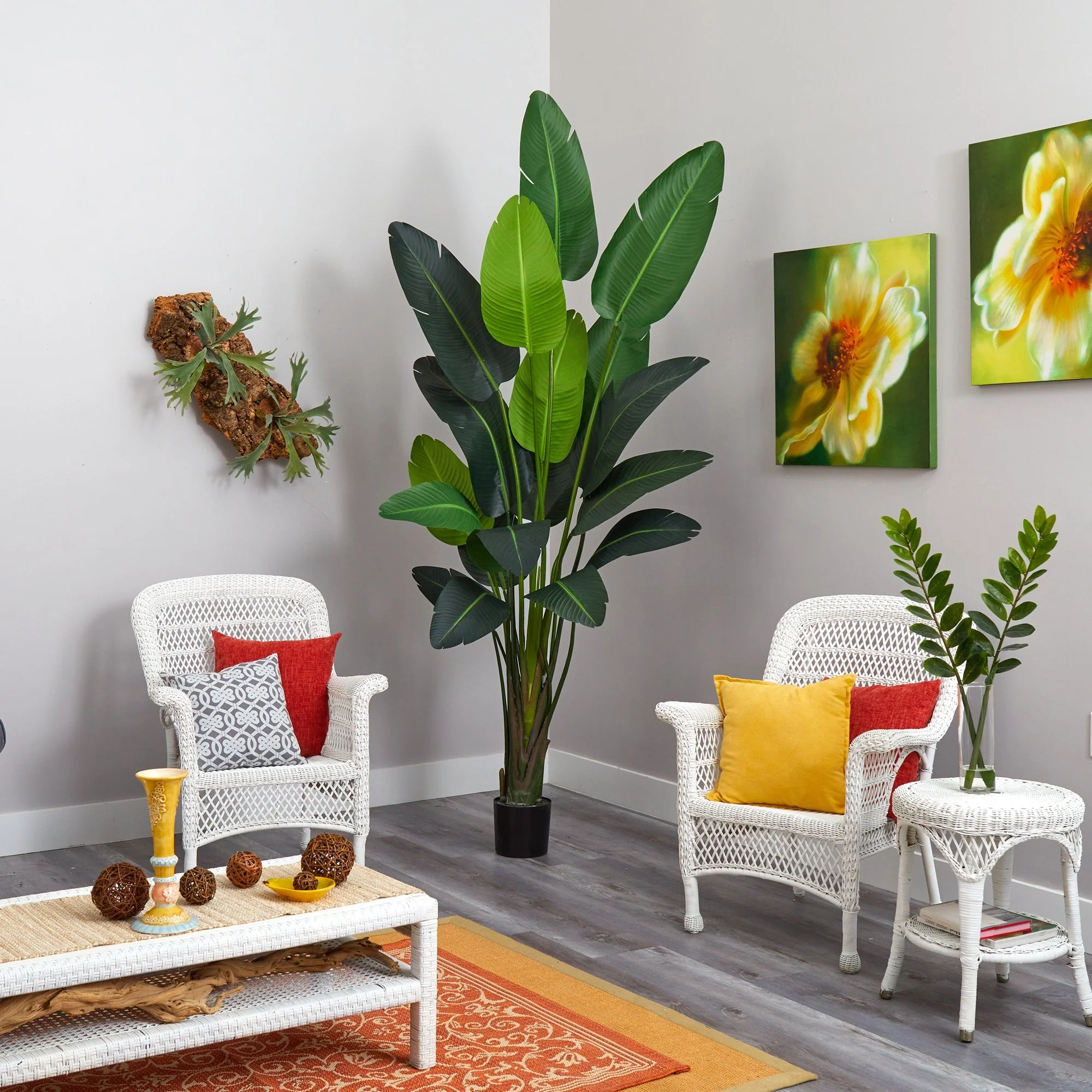 8’ Traveler's Palm Artificial tree - Image 4