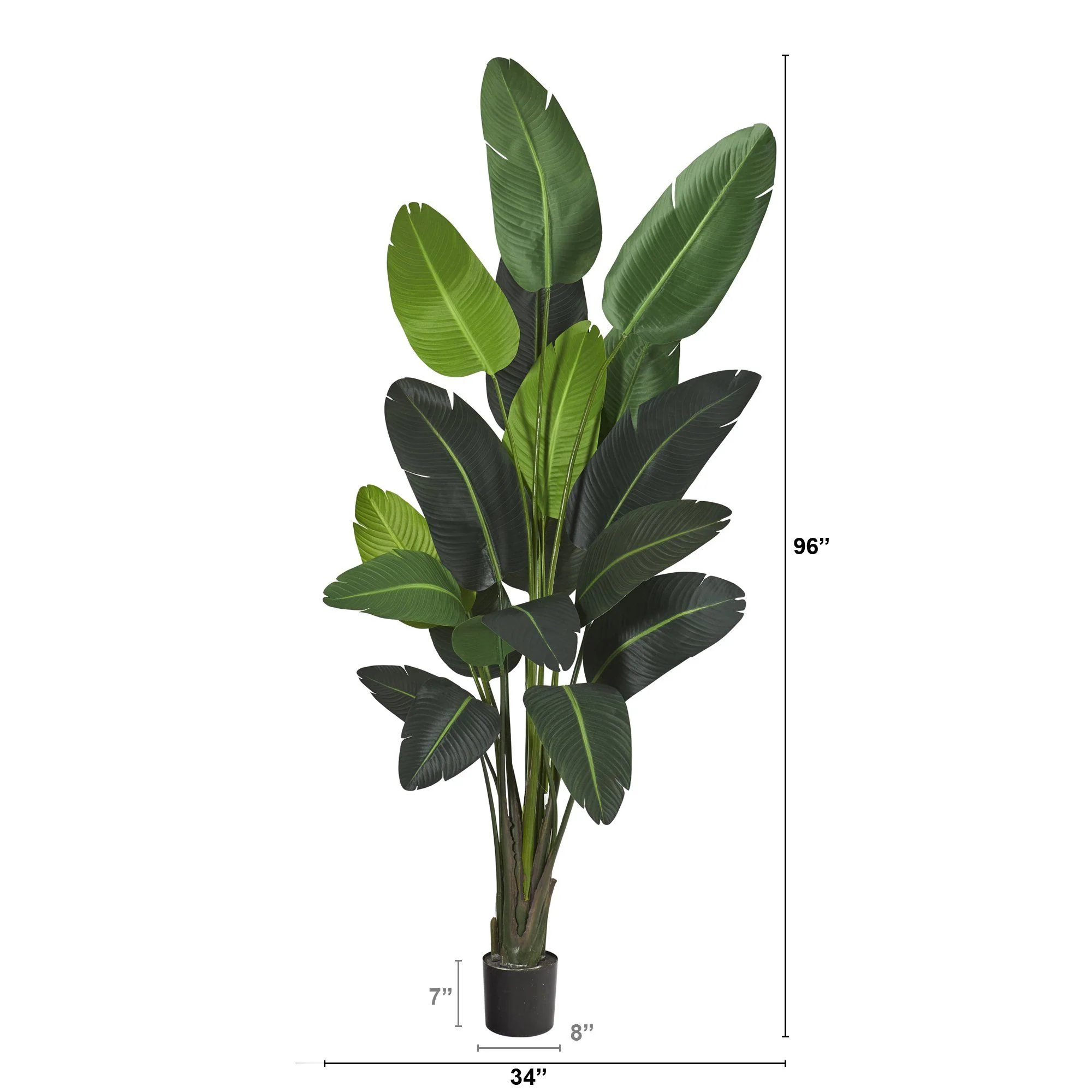 8’ Traveler's Palm Artificial tree - Image 7