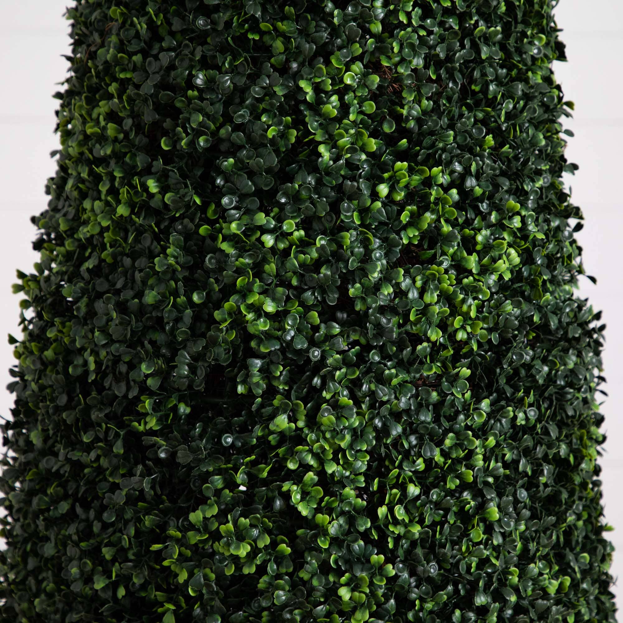 8’ UV Resistant Artificial Boxwood Topiary Cone Tree (Indoor/Outdoor) - Image 2