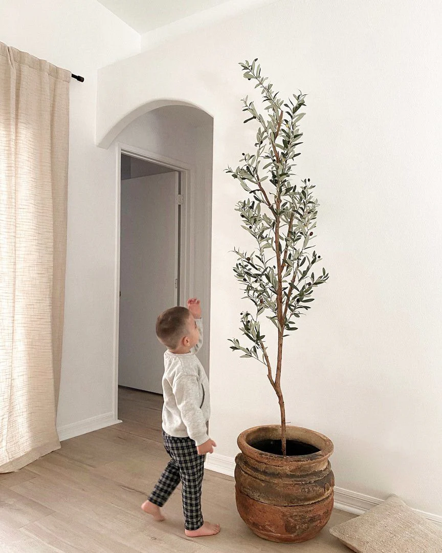 82” Artificial Olive Tree - Image 7