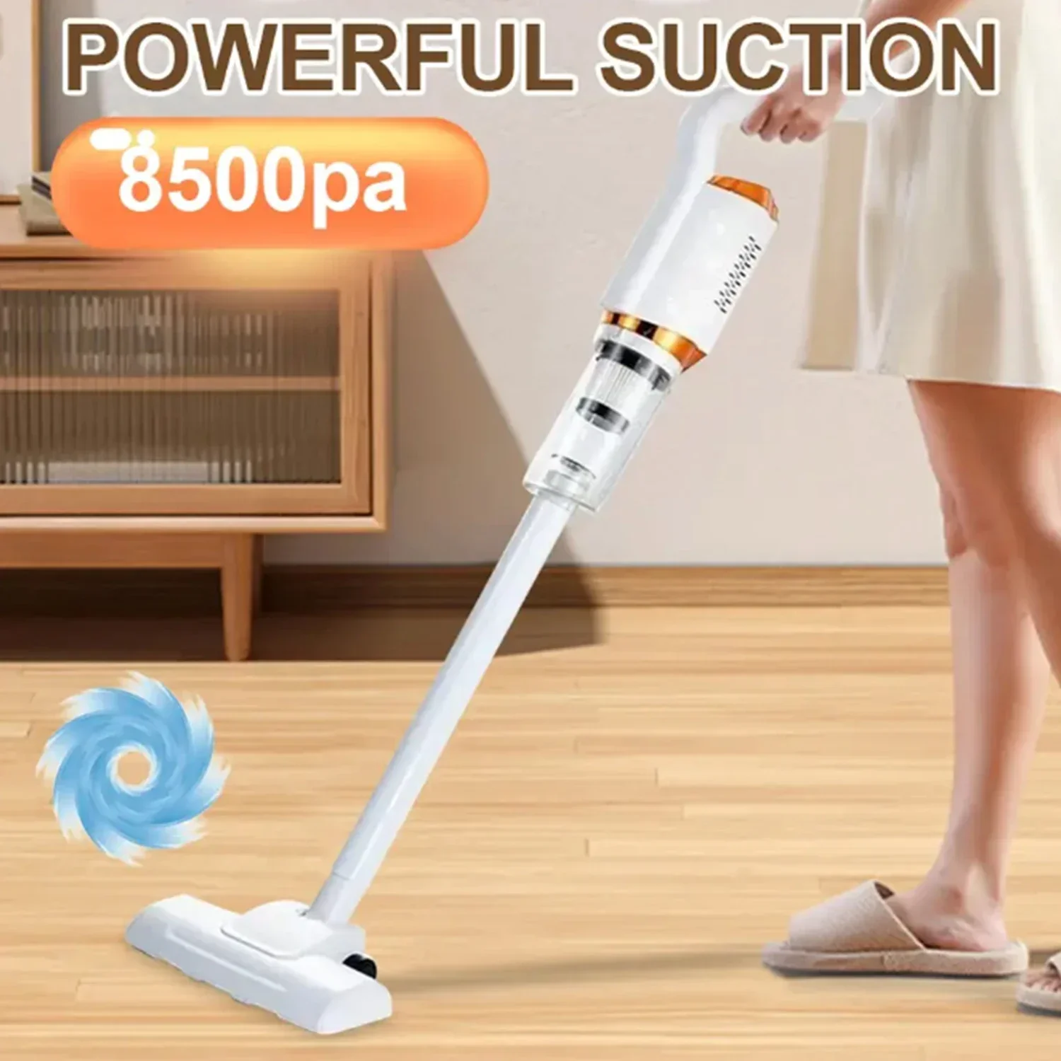 8500Pa Cordless Car Vacuum Cleaner Wireless Handheld Wet Dry - Image 3