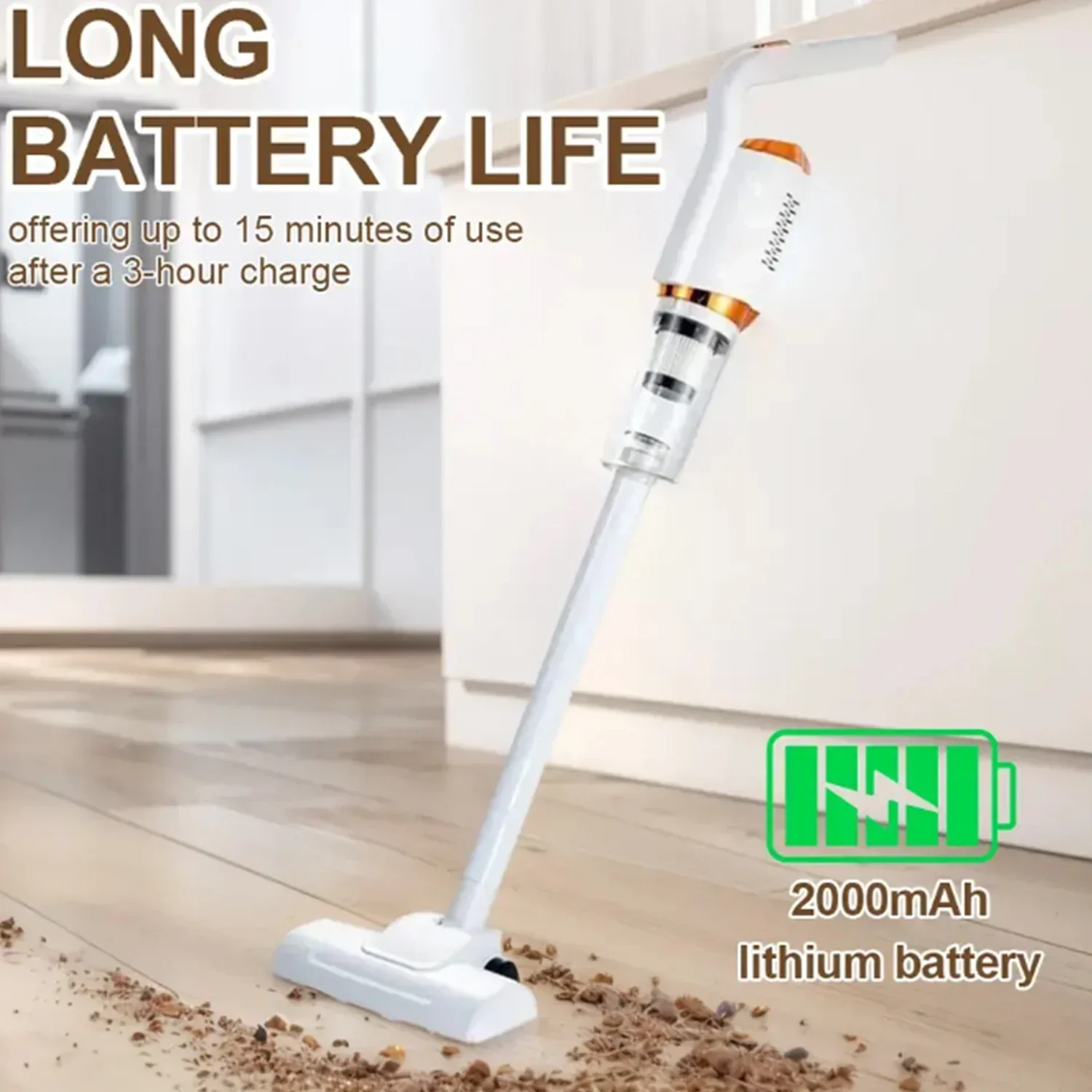 8500Pa Cordless Car Vacuum Cleaner Wireless Handheld Wet Dry - Image 4