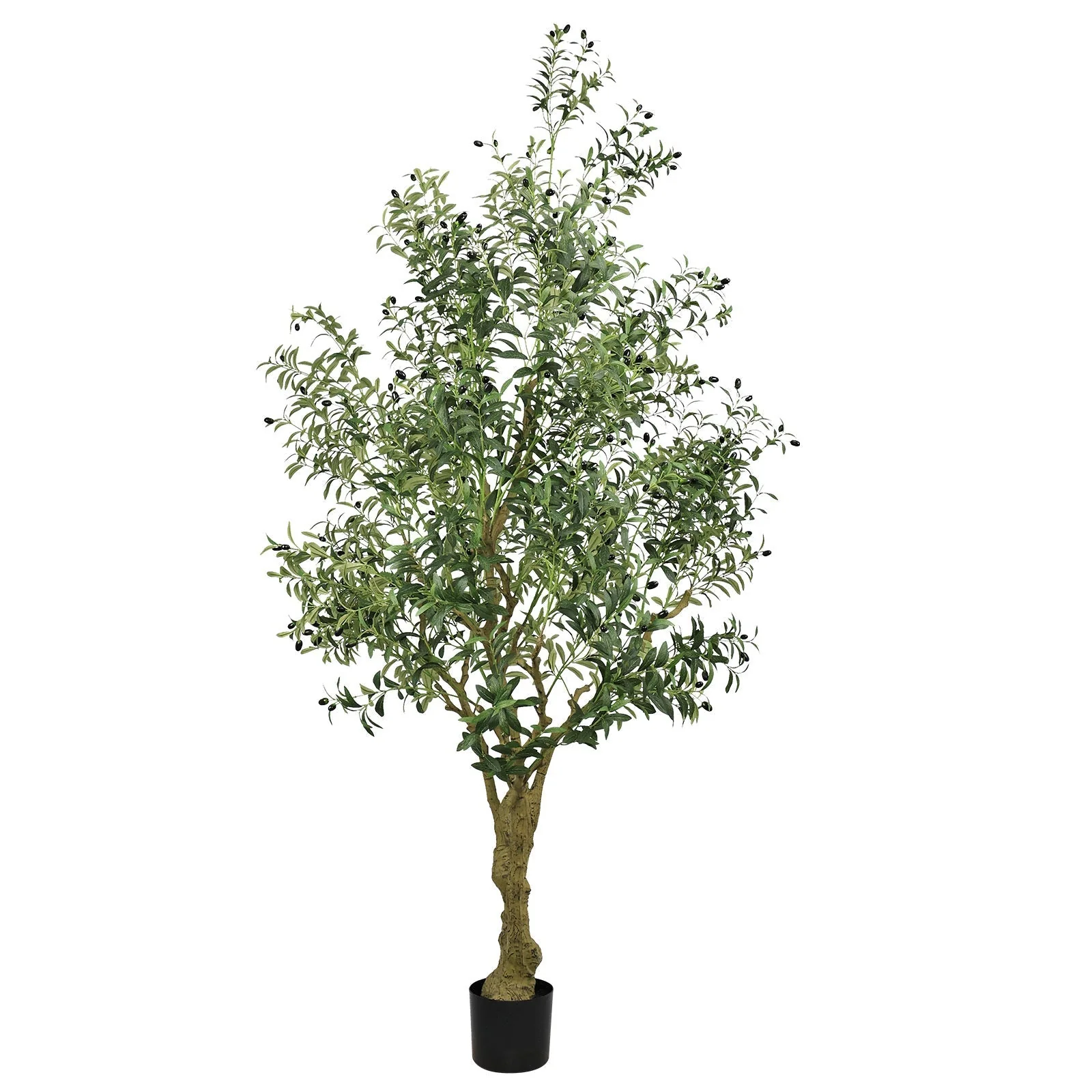 8FT Tall Artificial Olive Tree - Large Faux Potted Tree - Image 3