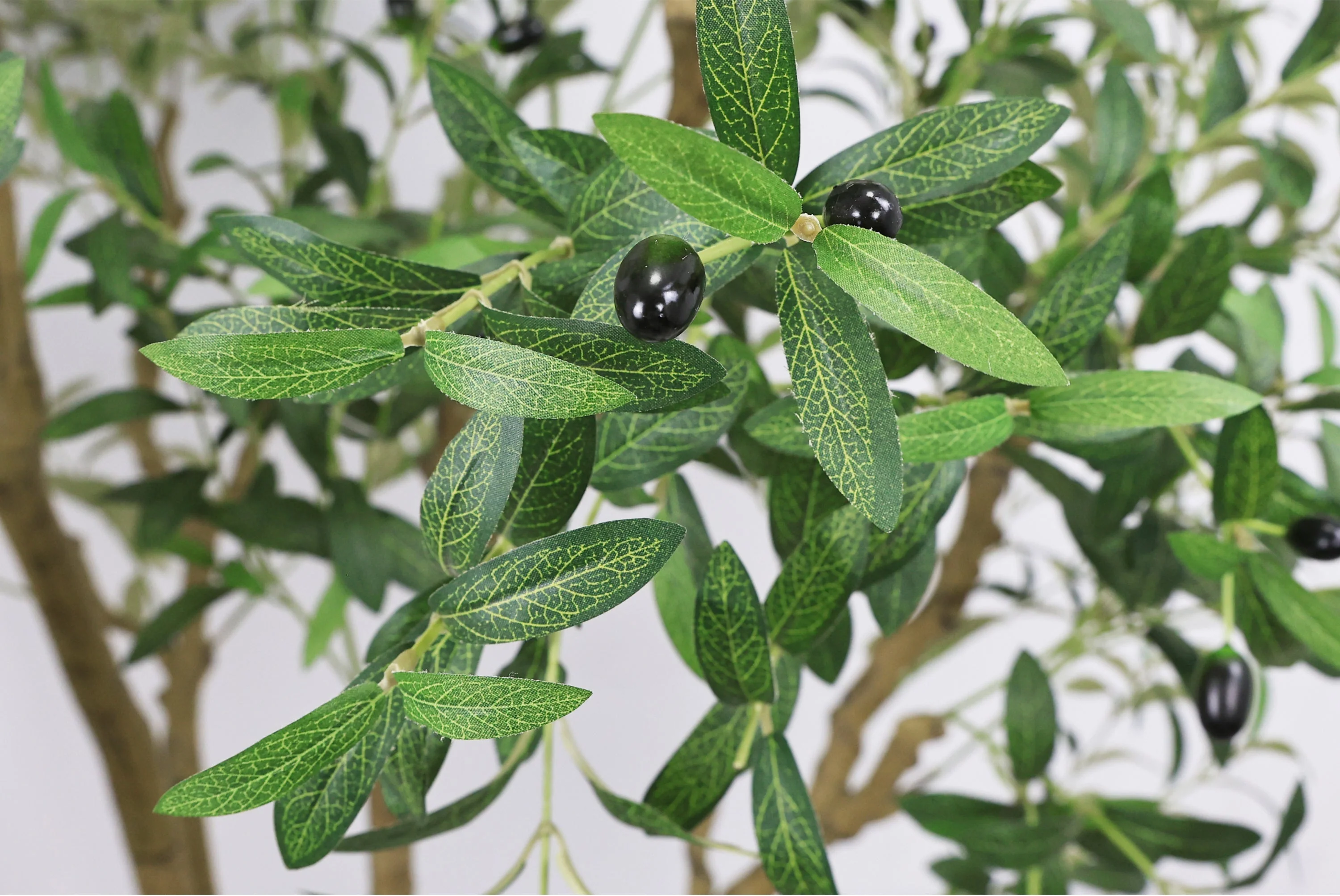 8FT Tall Artificial Olive Tree - Large Faux Potted Tree - Image 8