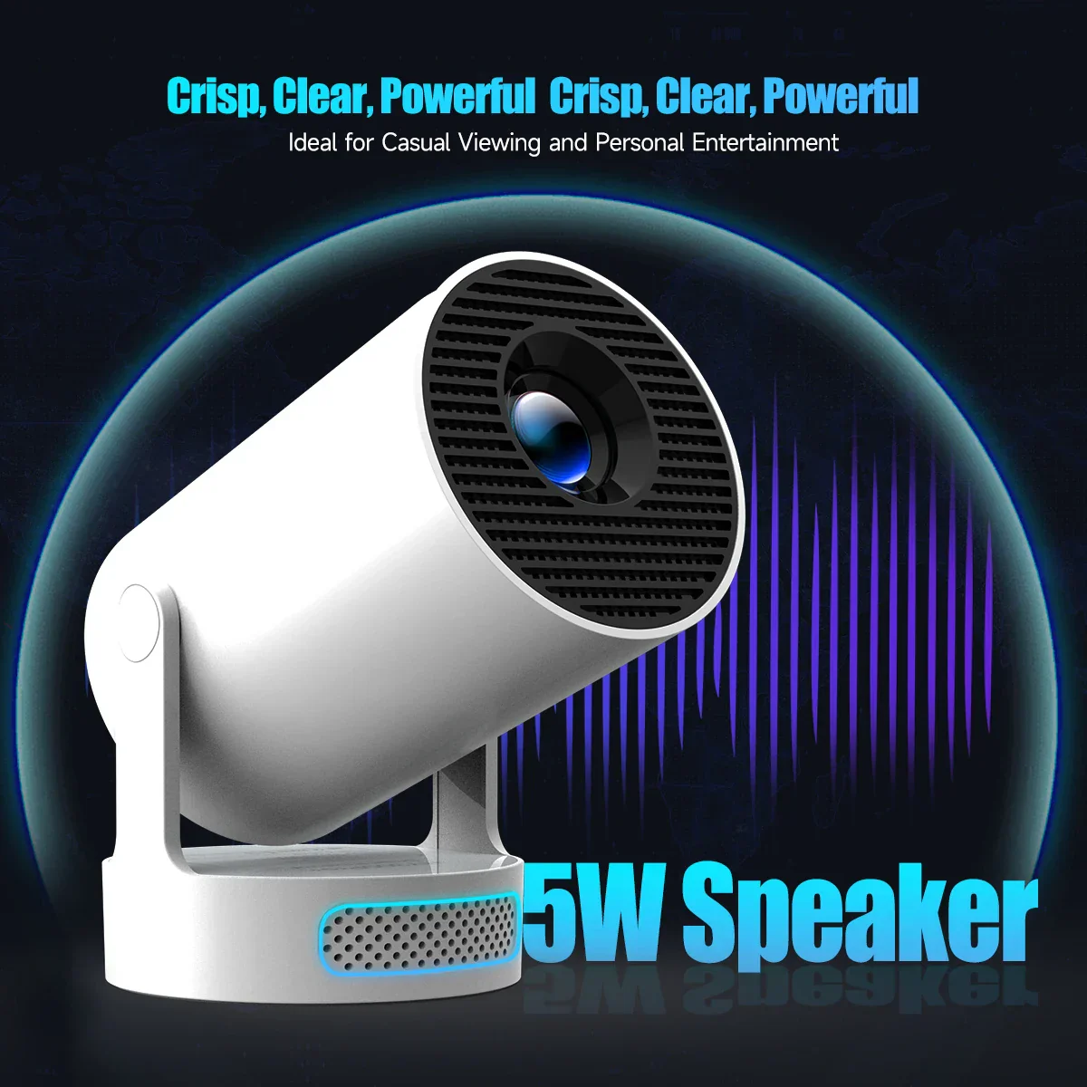 8K HD Portable Projector with WiFi6 BT5.0 Android Home Theater Outdoor Cinema - Image 4
