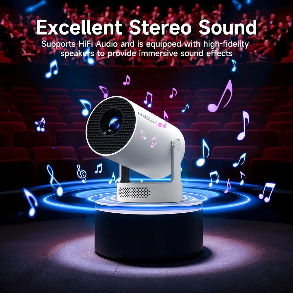 8K HD Portable Projector with WiFi6 BT5.0 Android Home Theater Outdoor Cinema - Image 6