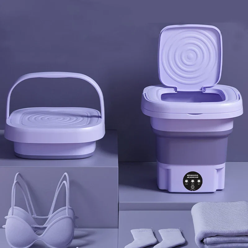 8L Portable Foldable Mini Washing Machine with Spin Dryer - Image 3